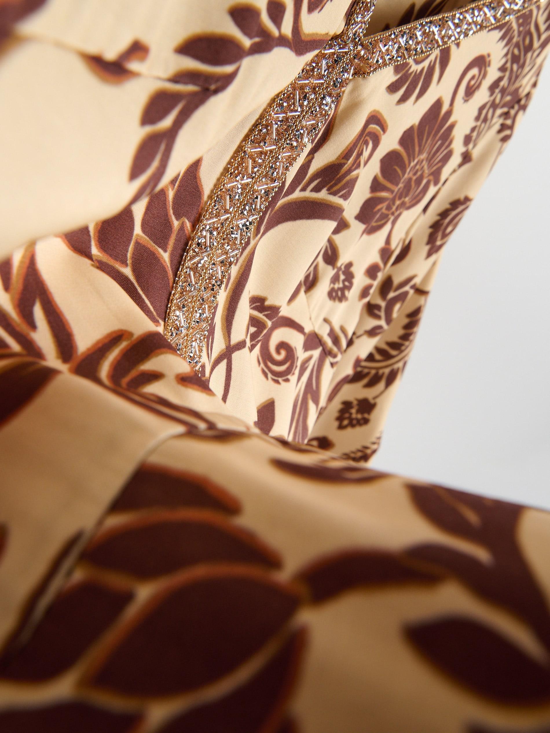 Multicolour Patterned Dress With Viscose, Multicolor, large image number 5