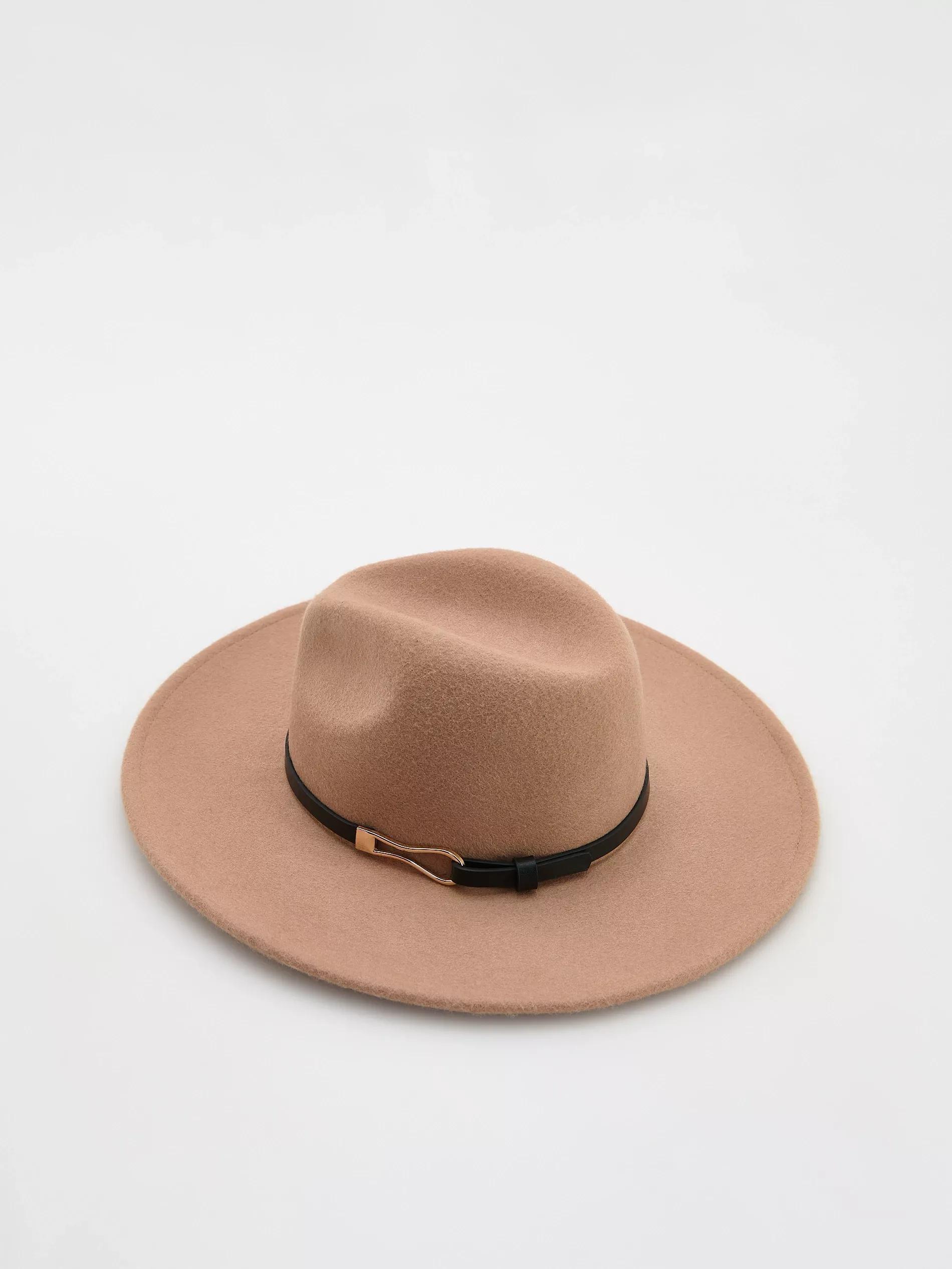 Beige Wool Hat, , large image number 1