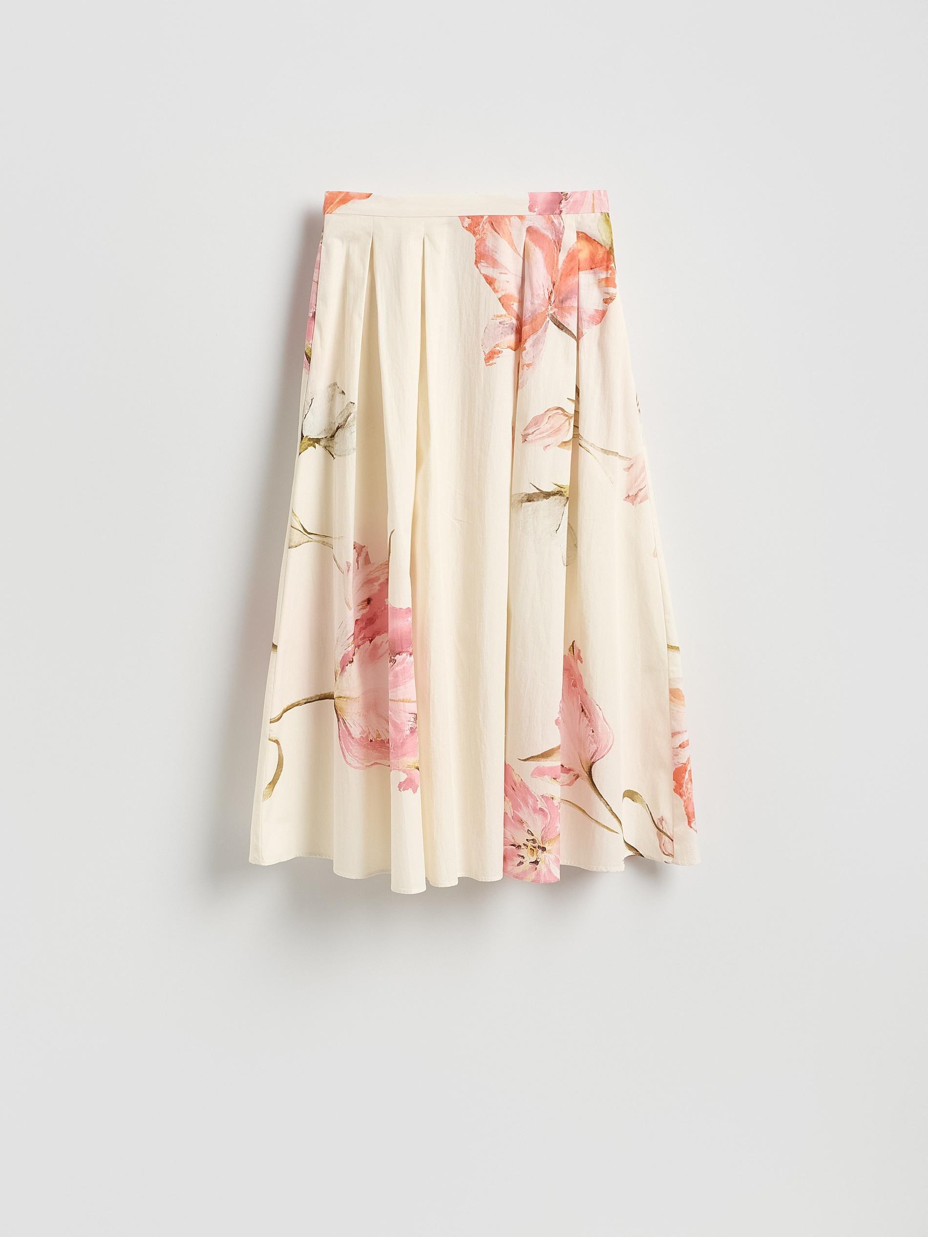 Multicolour Floral Midi Skirt, Multicolor, large image number 6