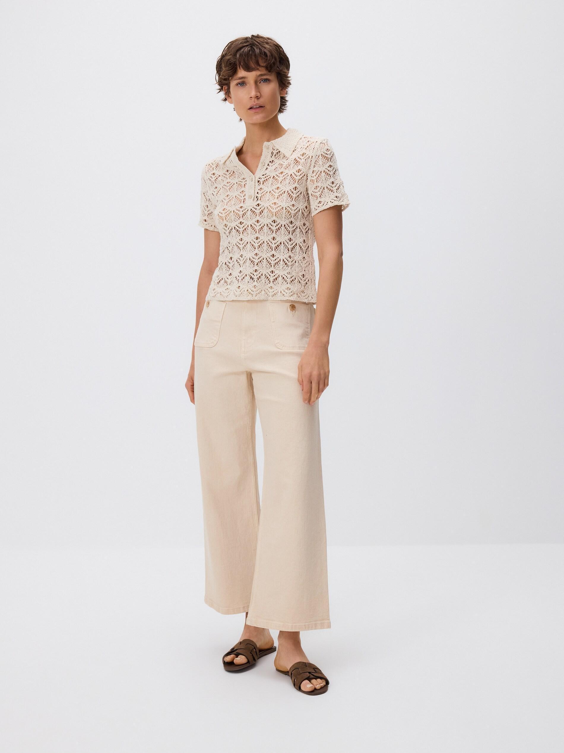 NUDE JEANS Culotte jeans, Ivory, large image number 1