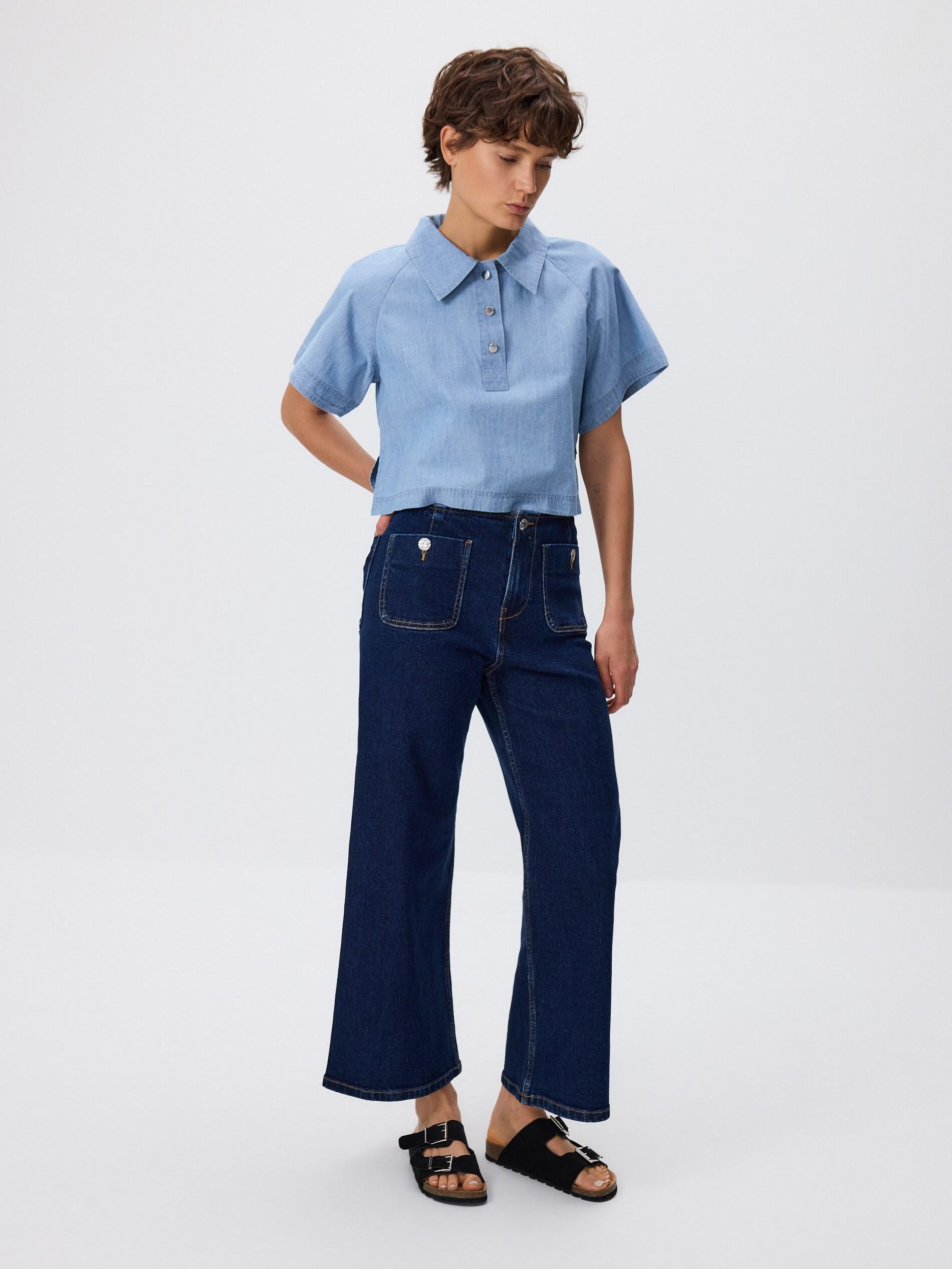 NAVY Culotte jeans, Navy, large image number 1