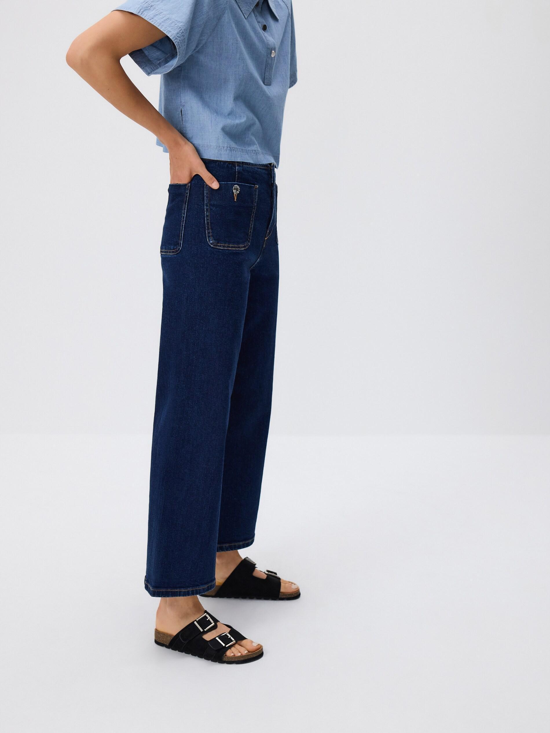 NAVY Culotte jeans, Navy, large image number 3