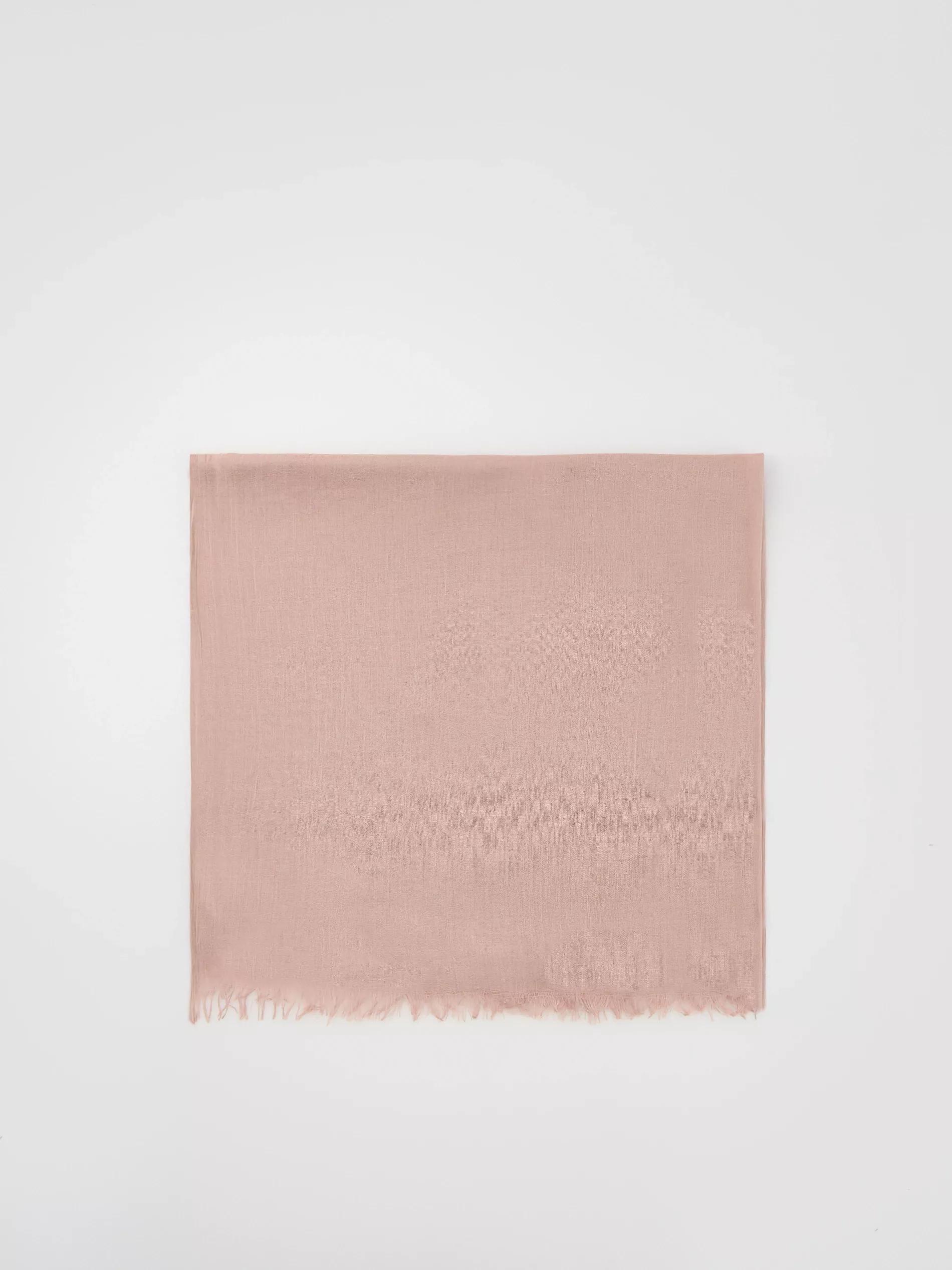 PASTEL PINK Plain scarf, Pink, medium