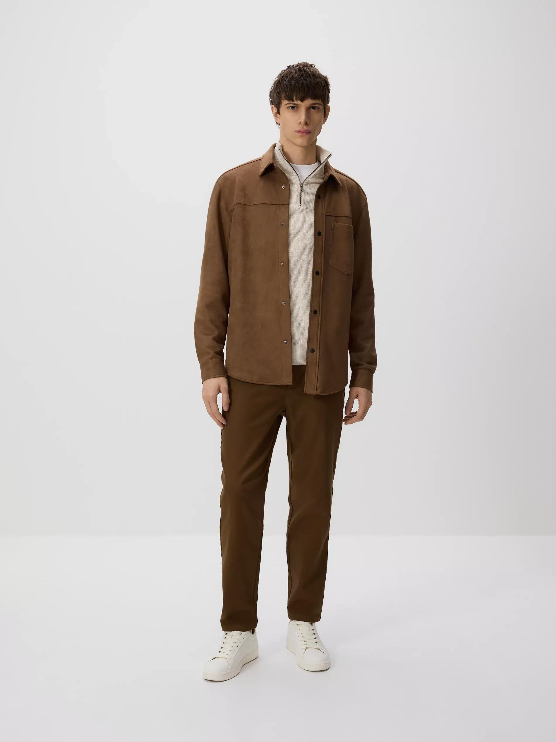 قميص بني, Brown, large image number 1