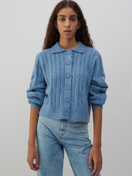 Reserved - Light Blue Knitted Sweater, Women