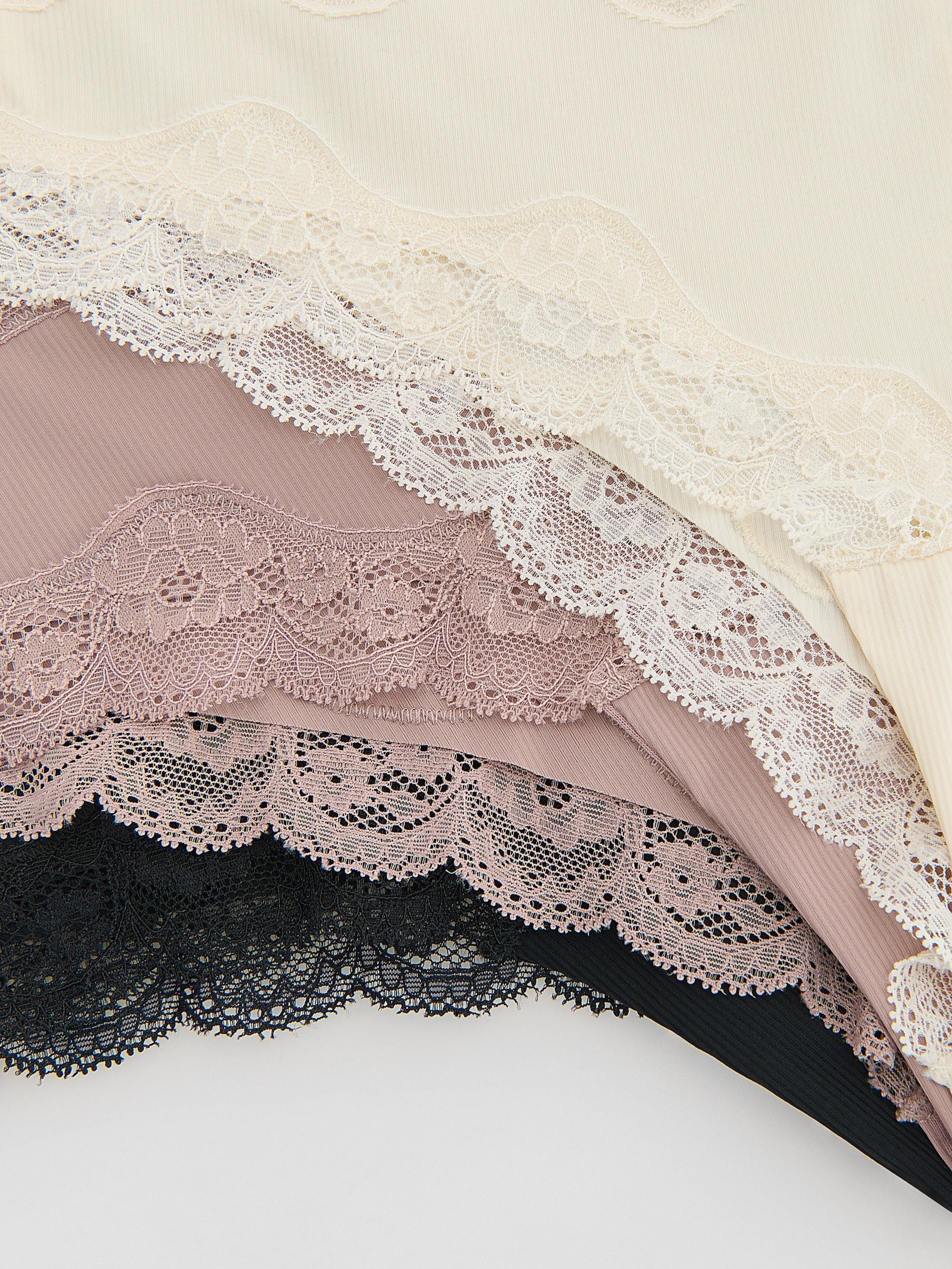 Black Hipster Panties 3-Pack, Black, medium