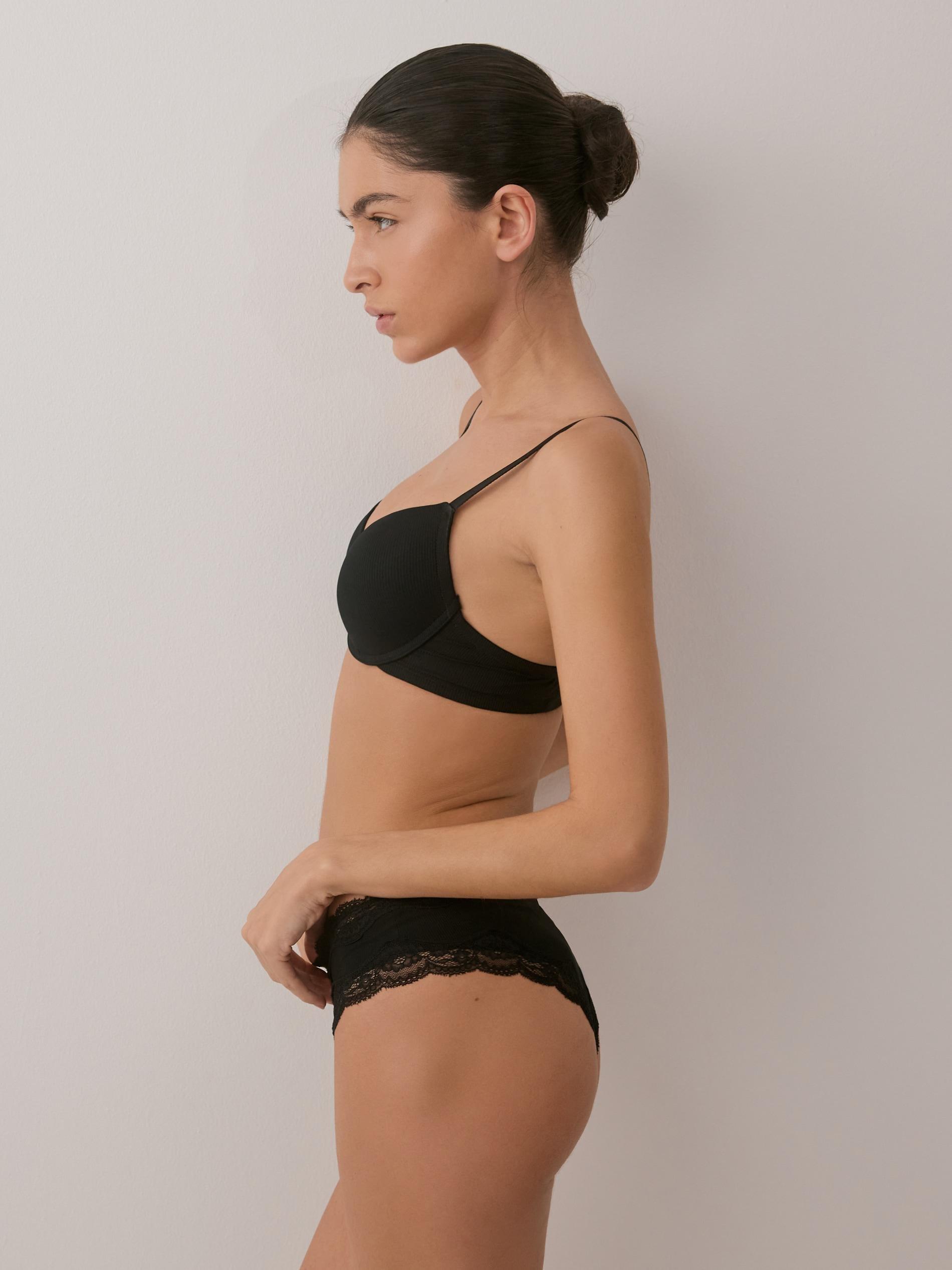 Black Hipster Panties 3-Pack, Black, large image number 4