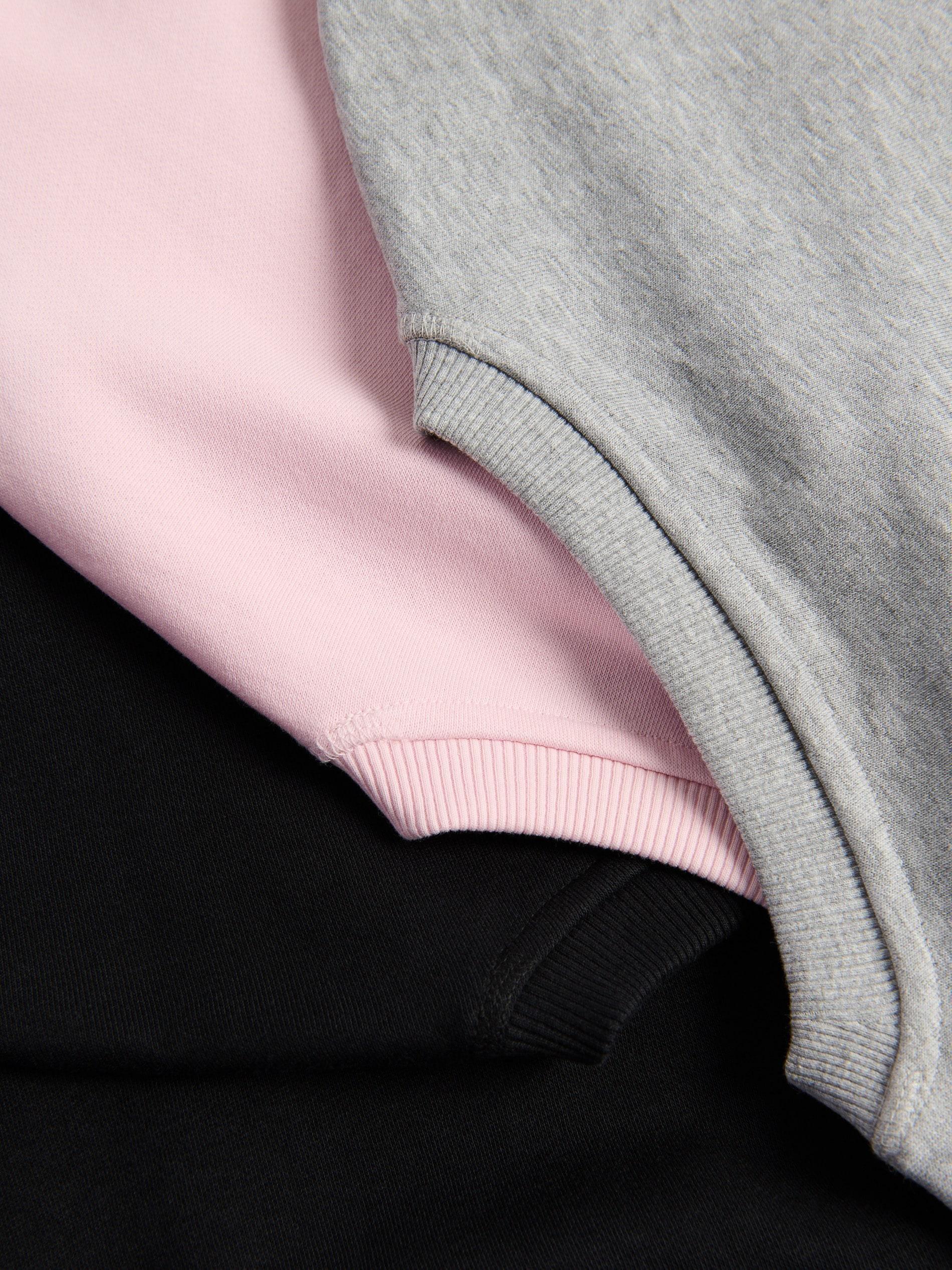 Pink Plain Cotton Rich Sweatshirt, Pink, large image number 5