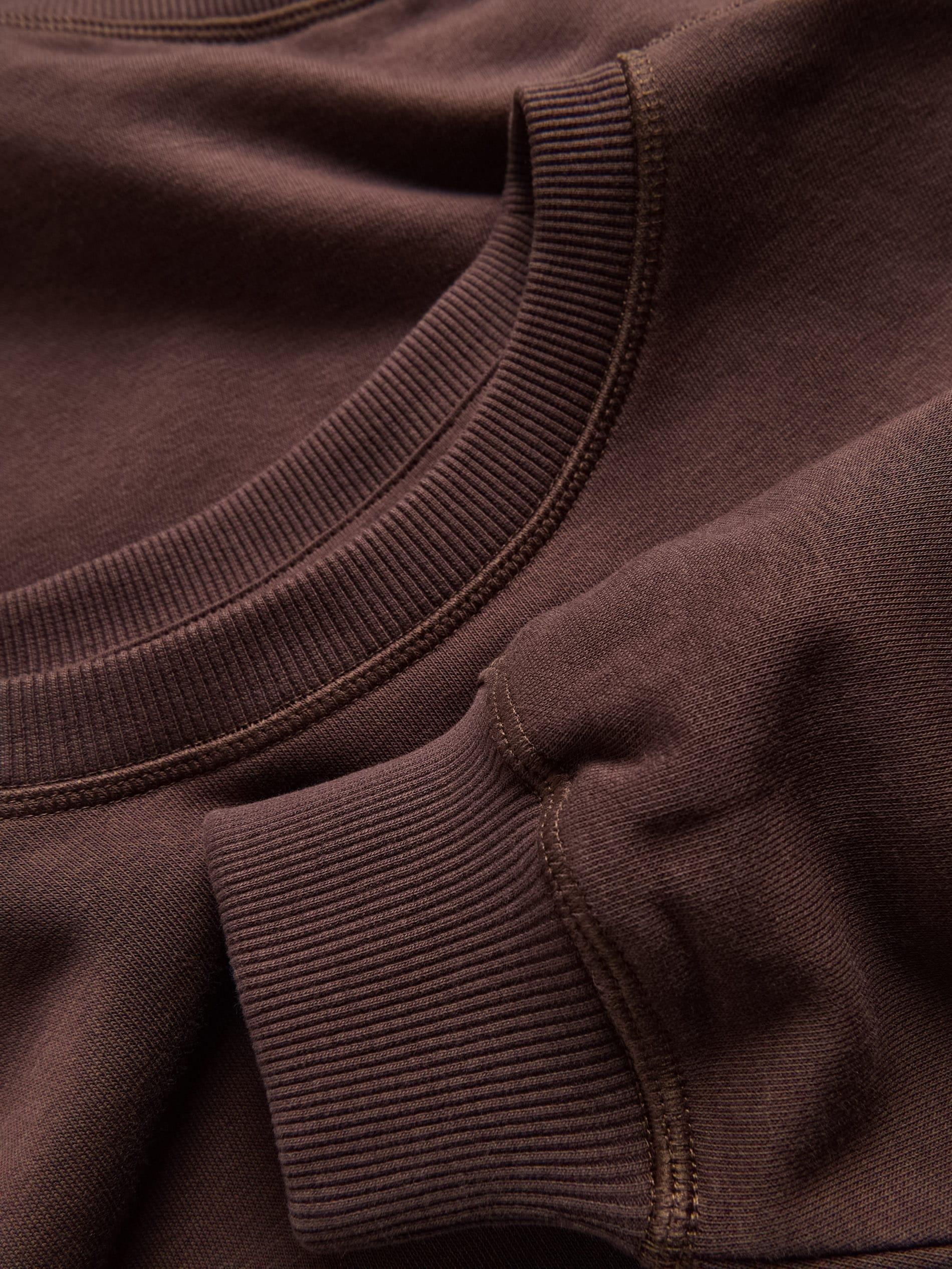 Brown Plain Cotton Rich Sweatshirt, Brown, large image number 5