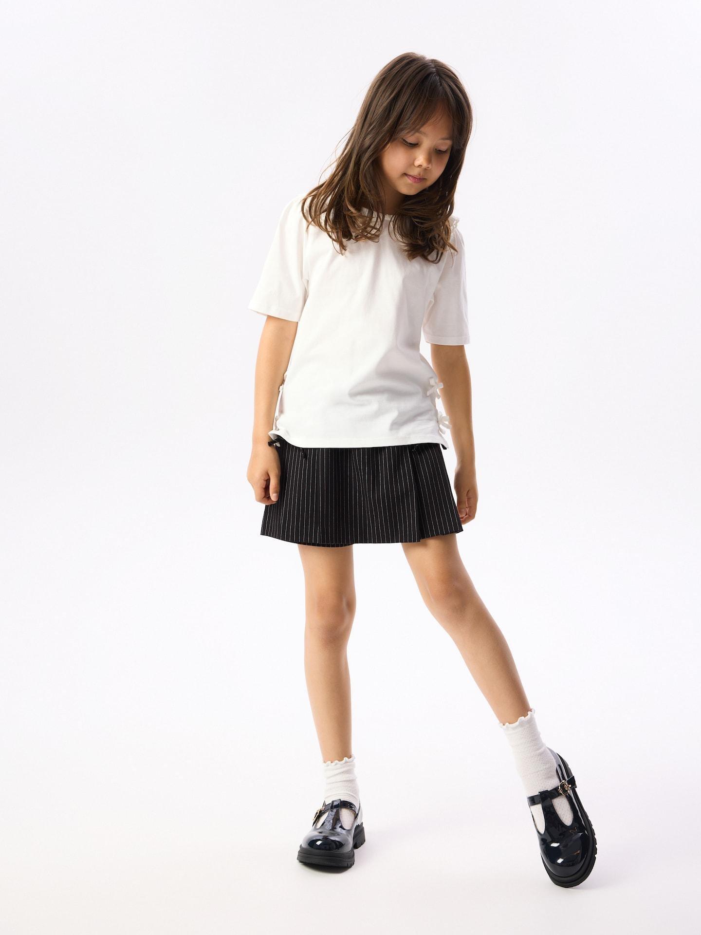 Cream T-Shirt With Collar, Ivory, large image number 3