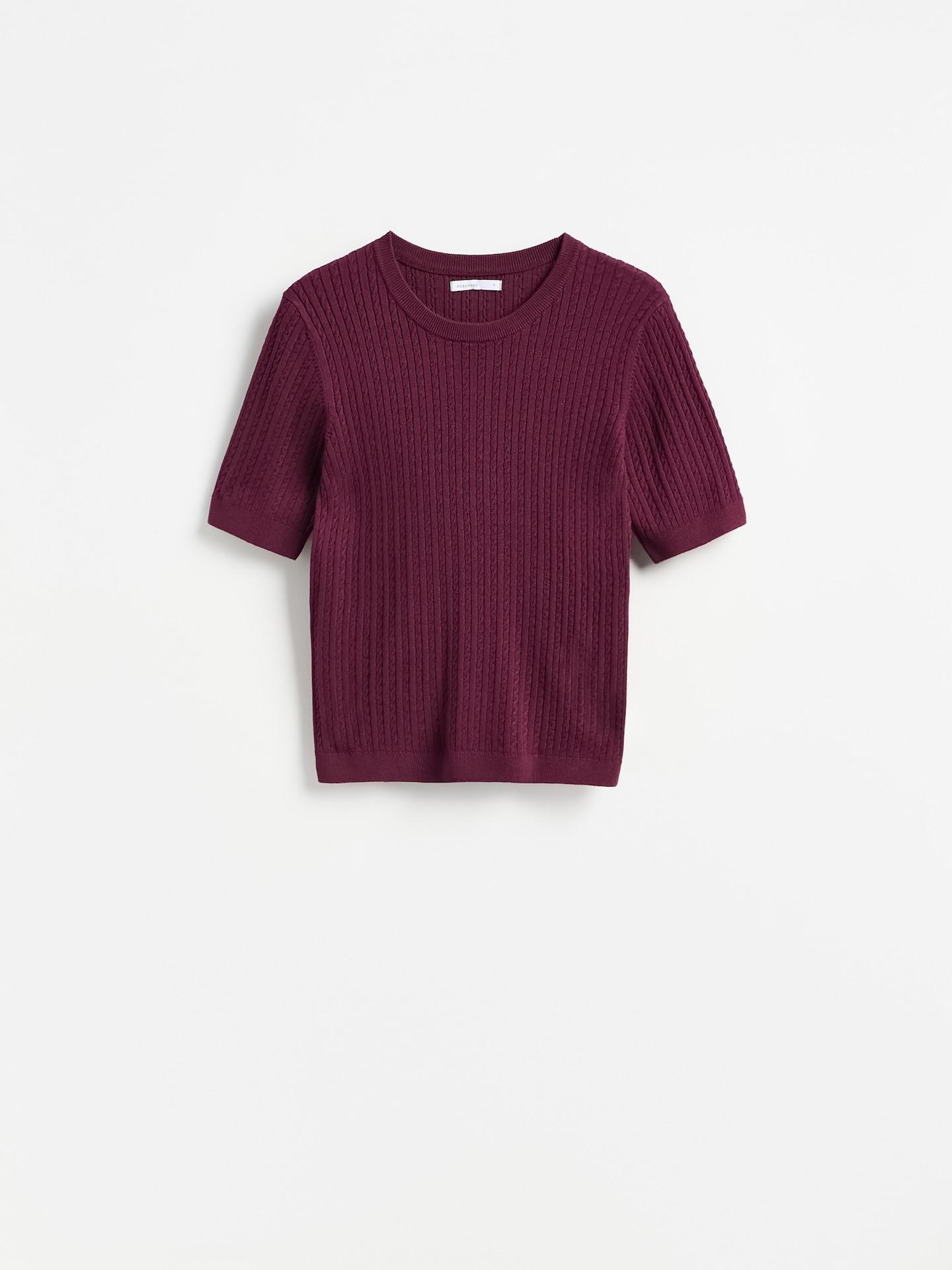 Purple Viscose Blend Jumper, Purple, medium