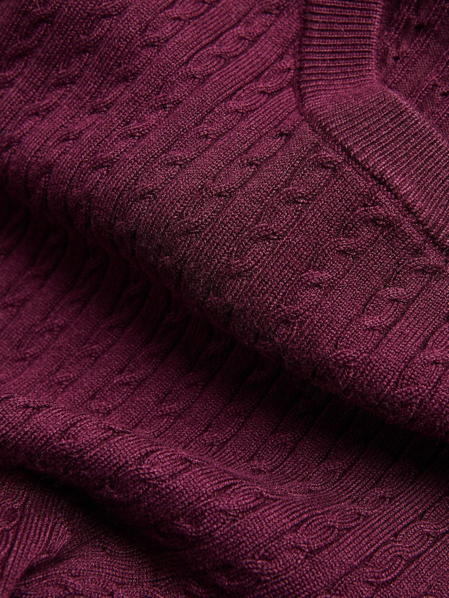 Purple Viscose Blend Jumper, Purple, medium