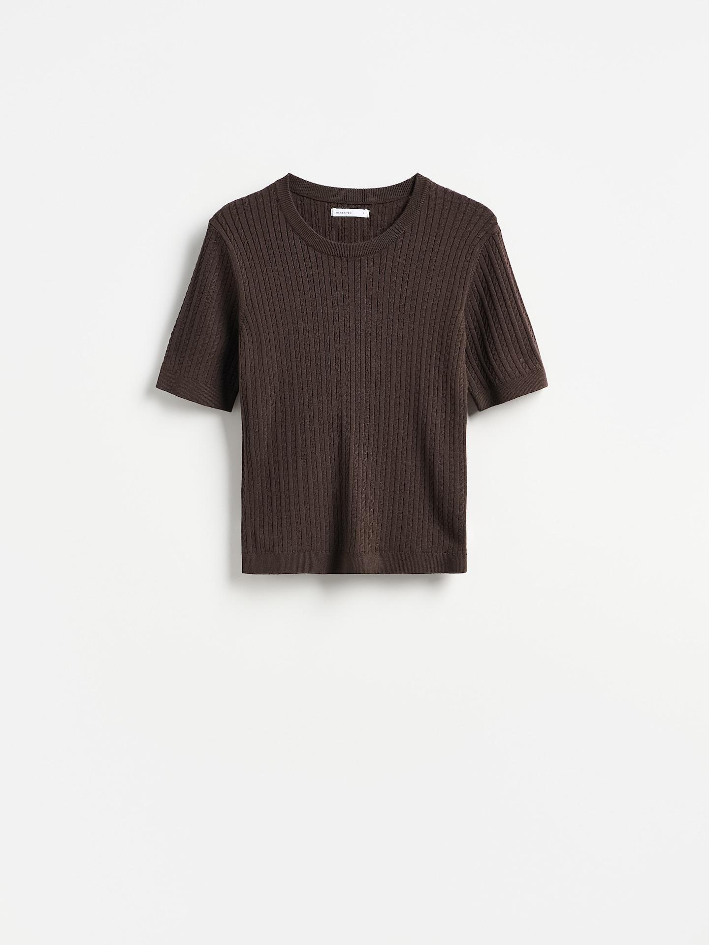 Brown Viscose Blend Jumper, Brown, large image number 0