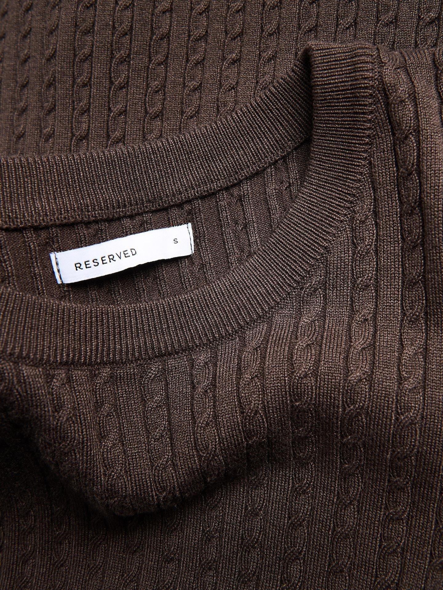 Brown Viscose Blend Jumper, Brown, medium