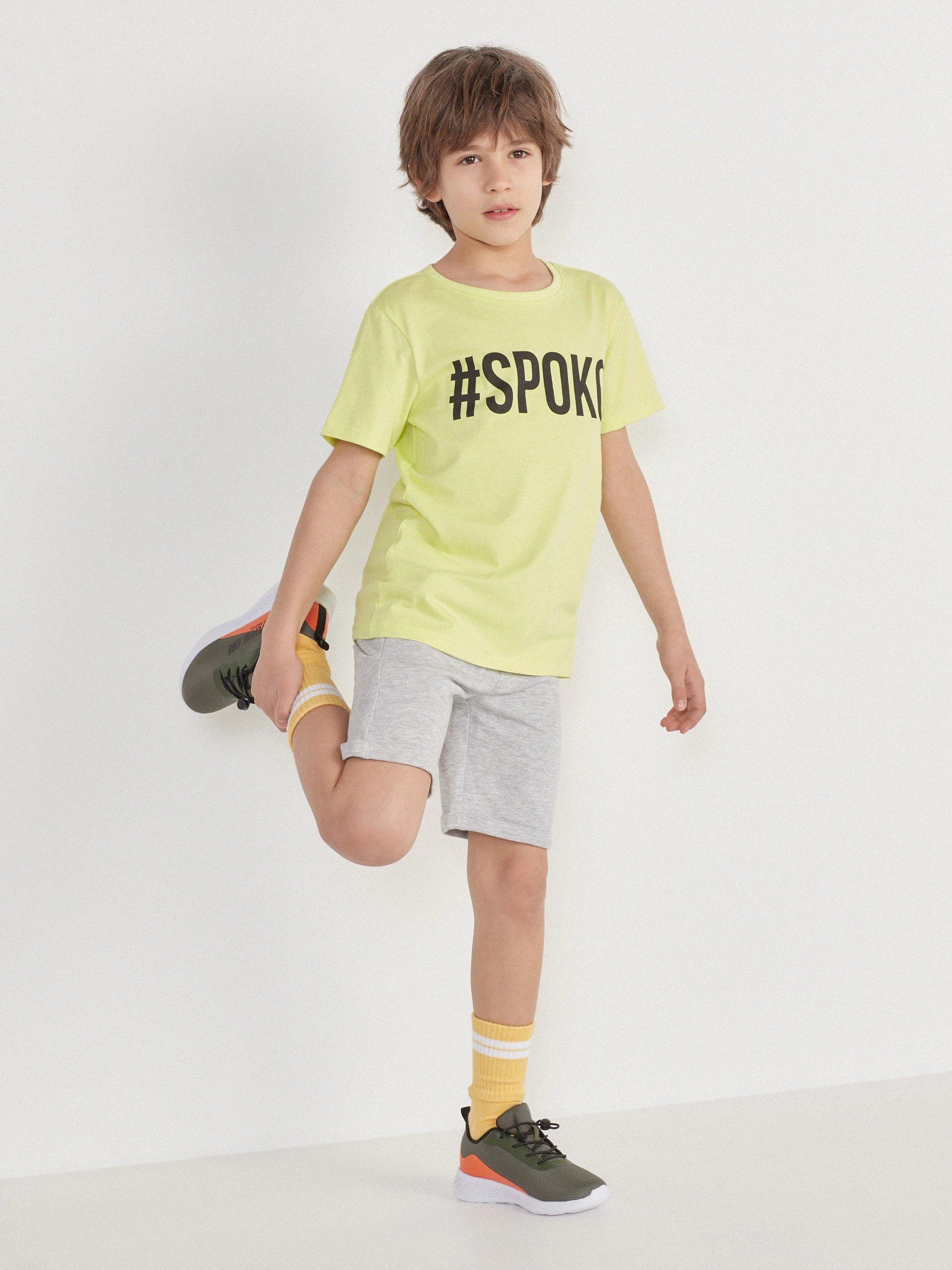 Light Grey Cotton Shorts With Pockets, Kids Boy, , large image number 5
