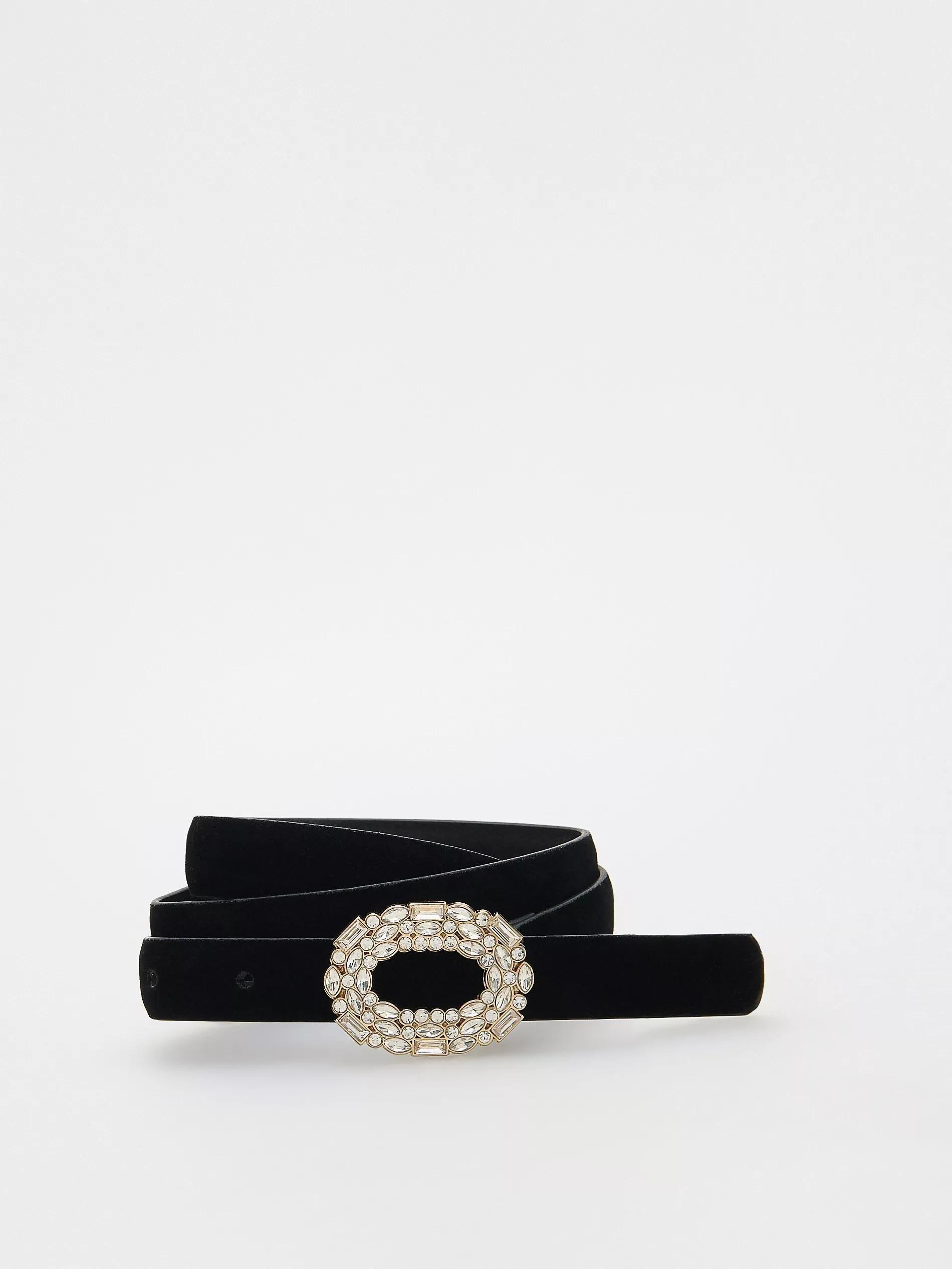 Black Belt With Decorative Buckle, , large image number 0