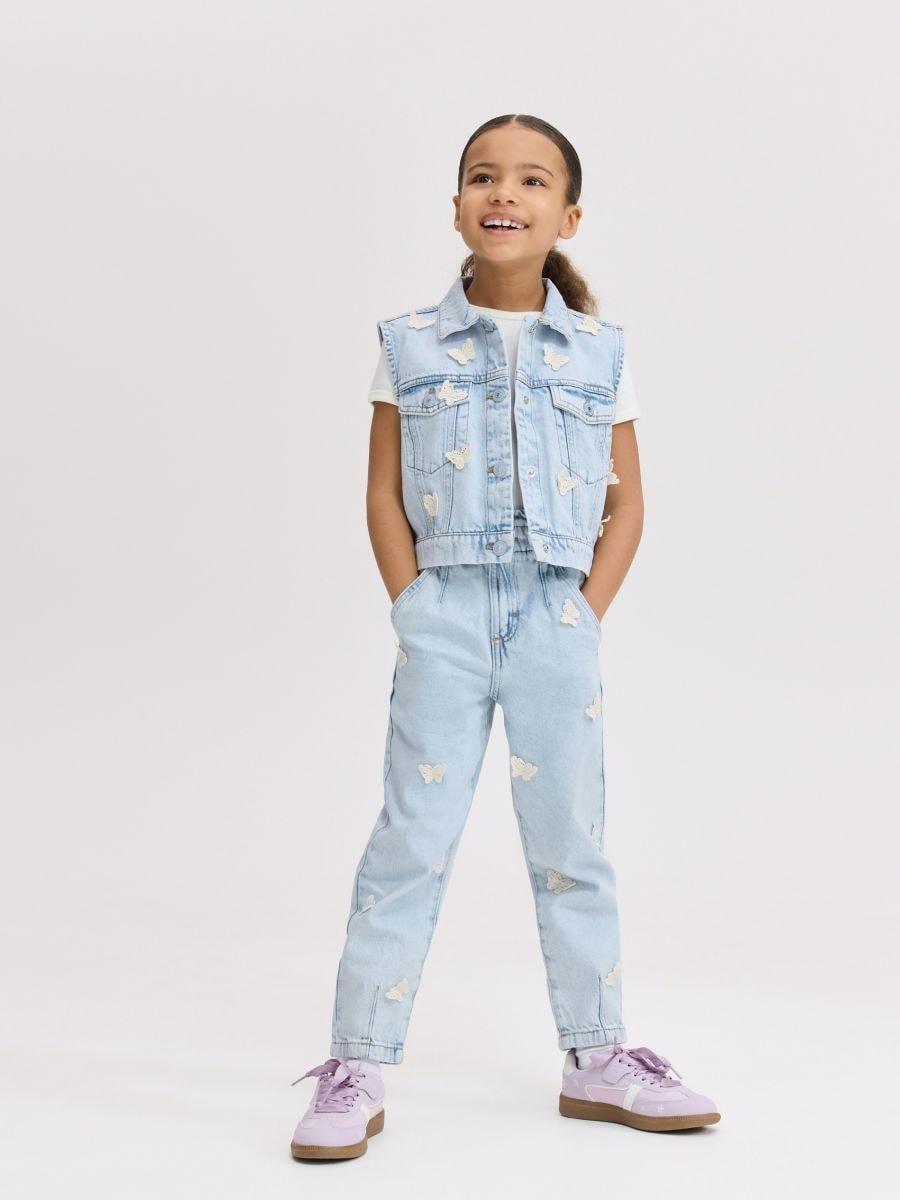 Blue Jeans Trousers, Kids Girl, , medium