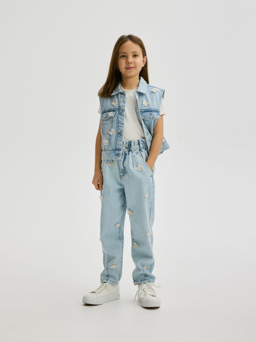 Blue Jeans Trousers, Kids Girl, , large image number 1