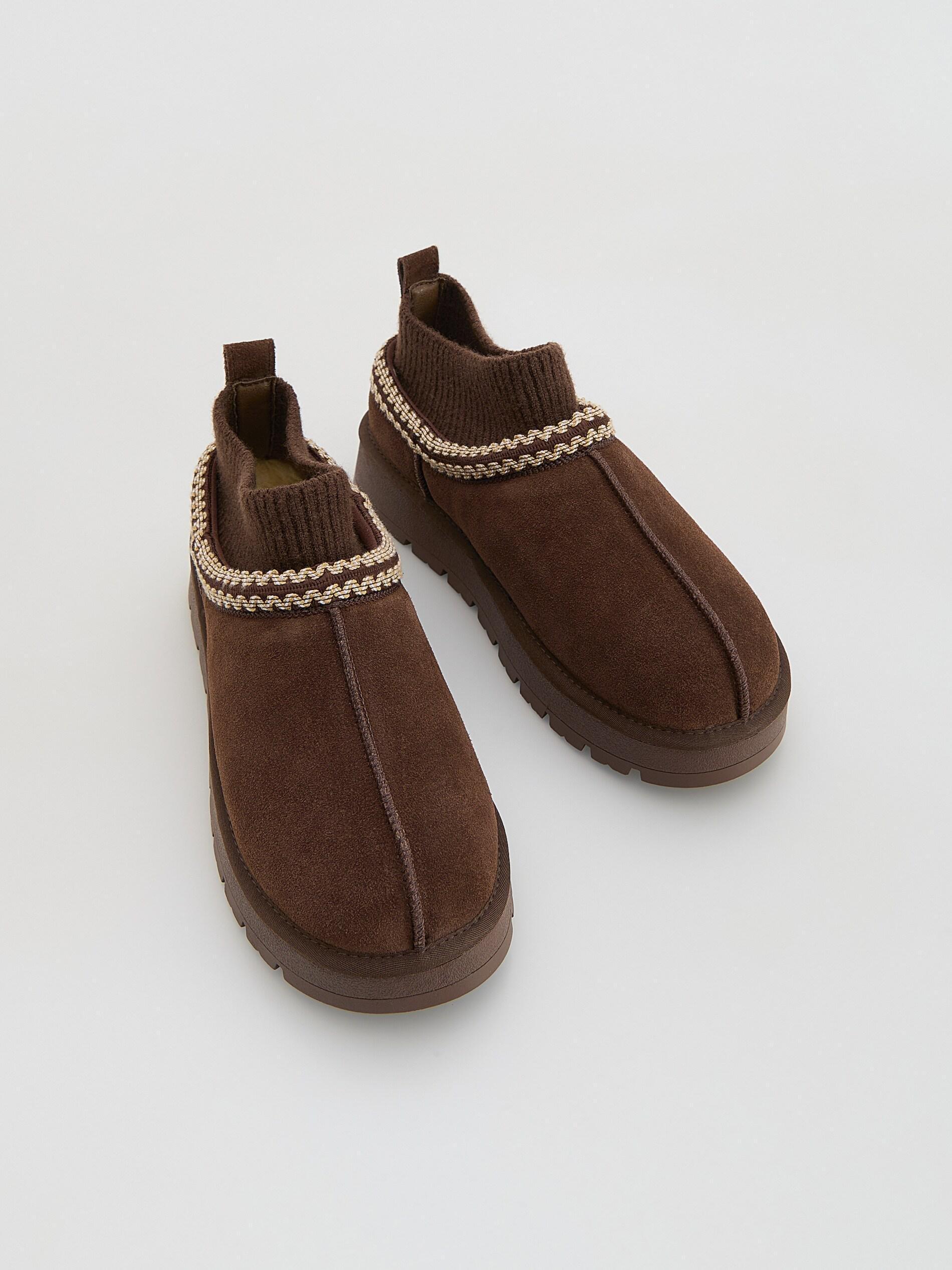 Brown Ankle Boots, Brown, large image number 1