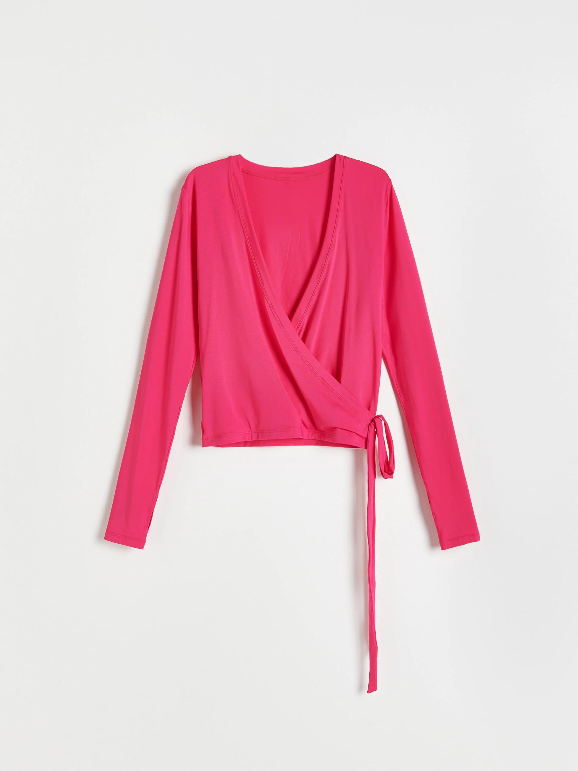 Fuchsia Wrap Blouse, Women, , large image number 3