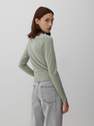 Reserved - Light Green Basic Turtleneck Sweater, Women