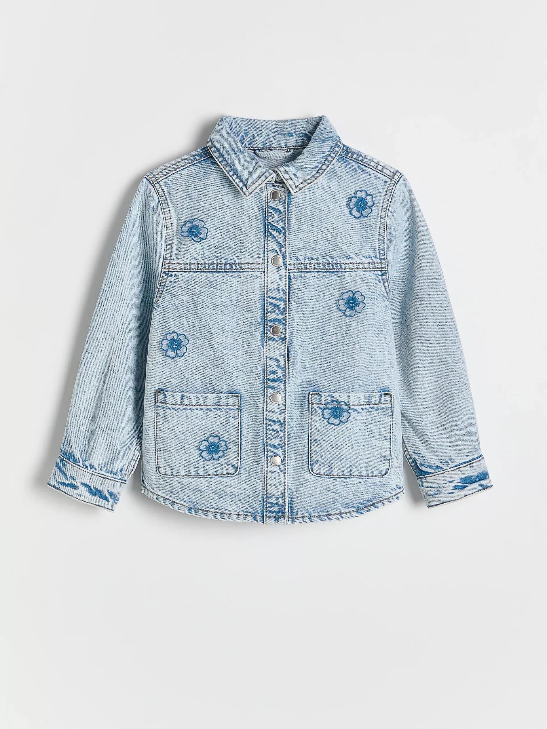 BLUE Denim shirt with appliquأ&copy;, Blue, large image number 2