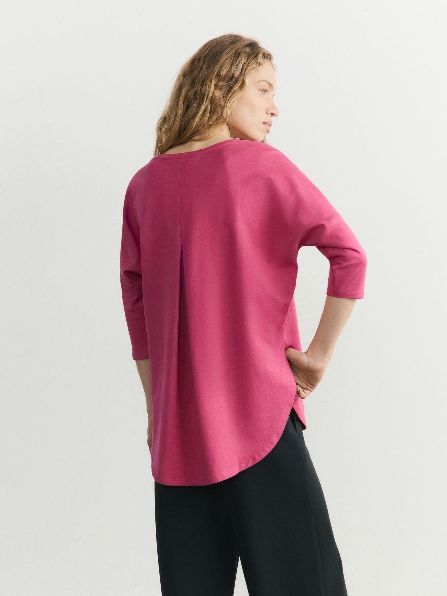 Fuchsia Modal Blend T-Shirt, Pink, large image number 1