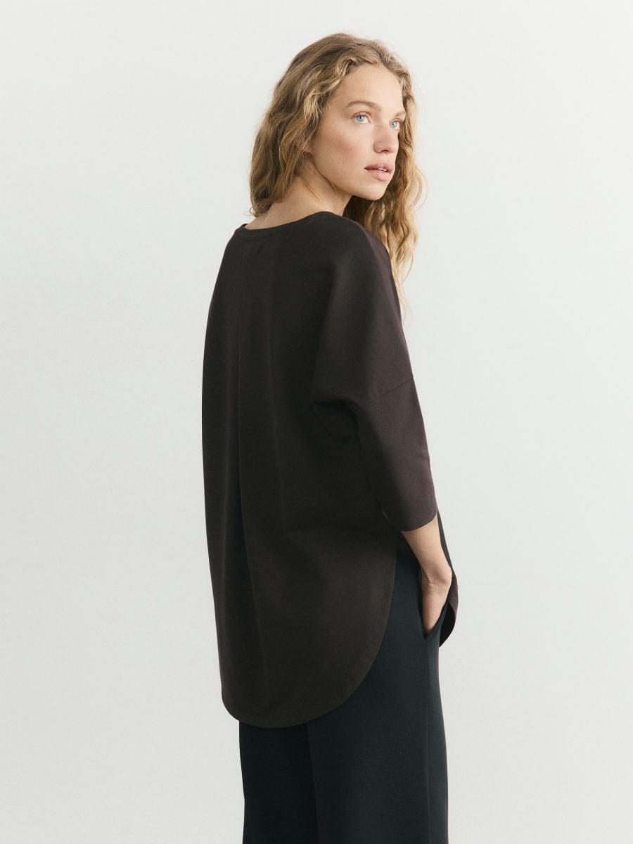 Brown Modal Blend T-Shirt, Brown, large image number 2