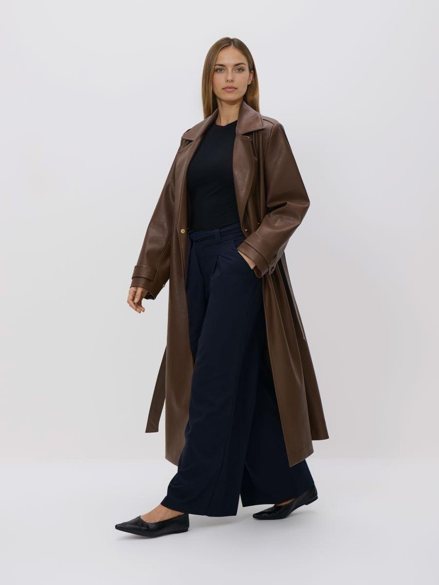 Navy Trousers With Tie Detail, Navy, large image number 1