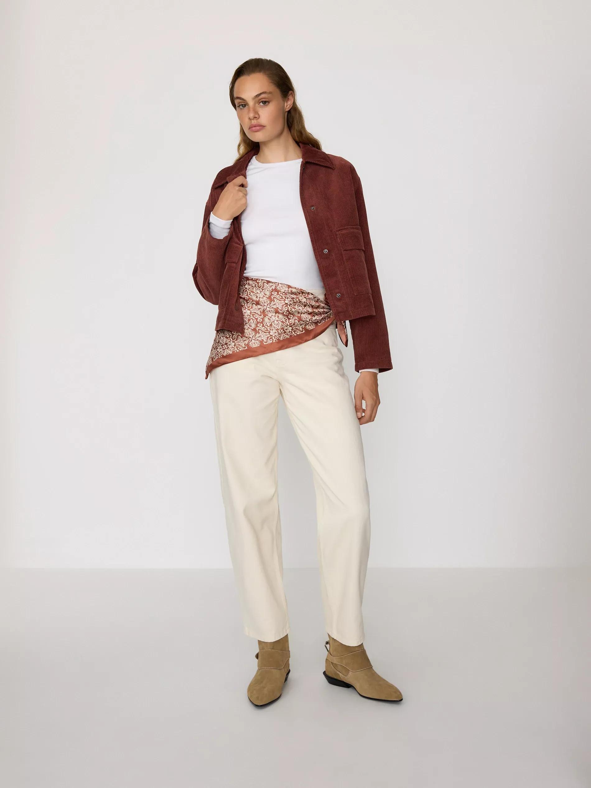 Orange Patterned Neckerchief, Orange, medium