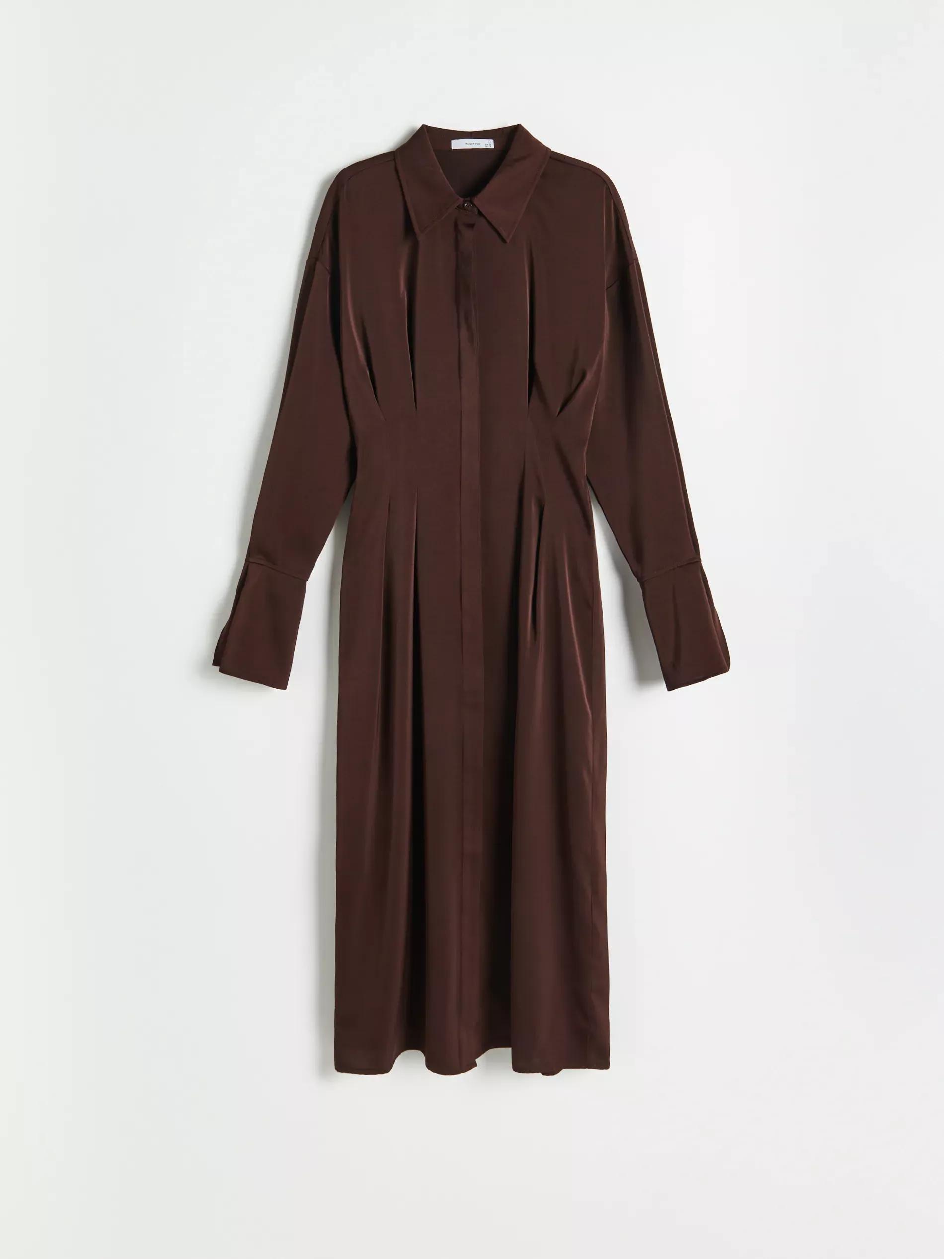 Brown Shirt Dress, Women, , large image number 4