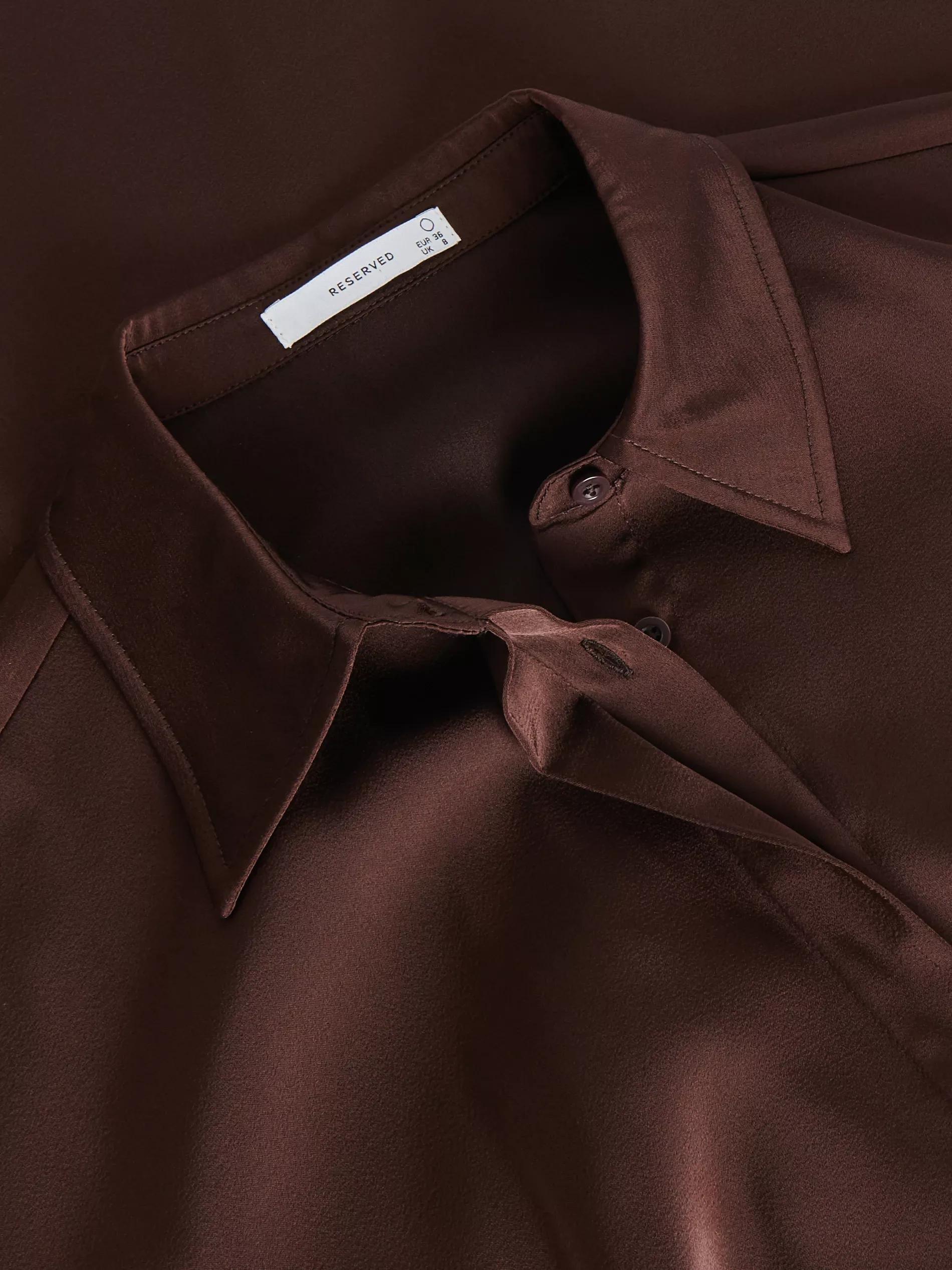 Brown Shirt Dress, Women, , large image number 5