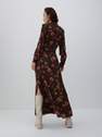 Reserved - Brown Patterned Maxi Dress, Women