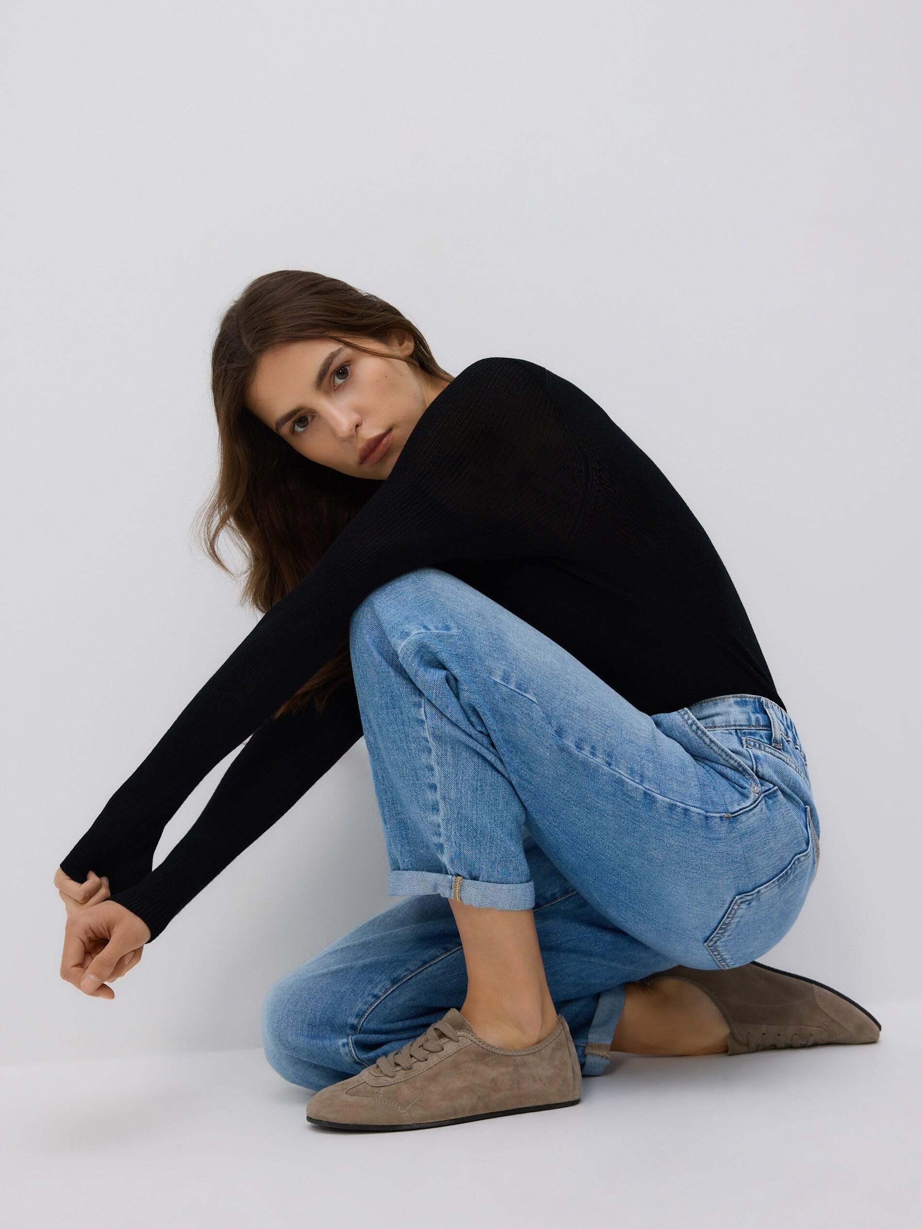 BLUE Barrel leg jeans, Blue, large image number 0