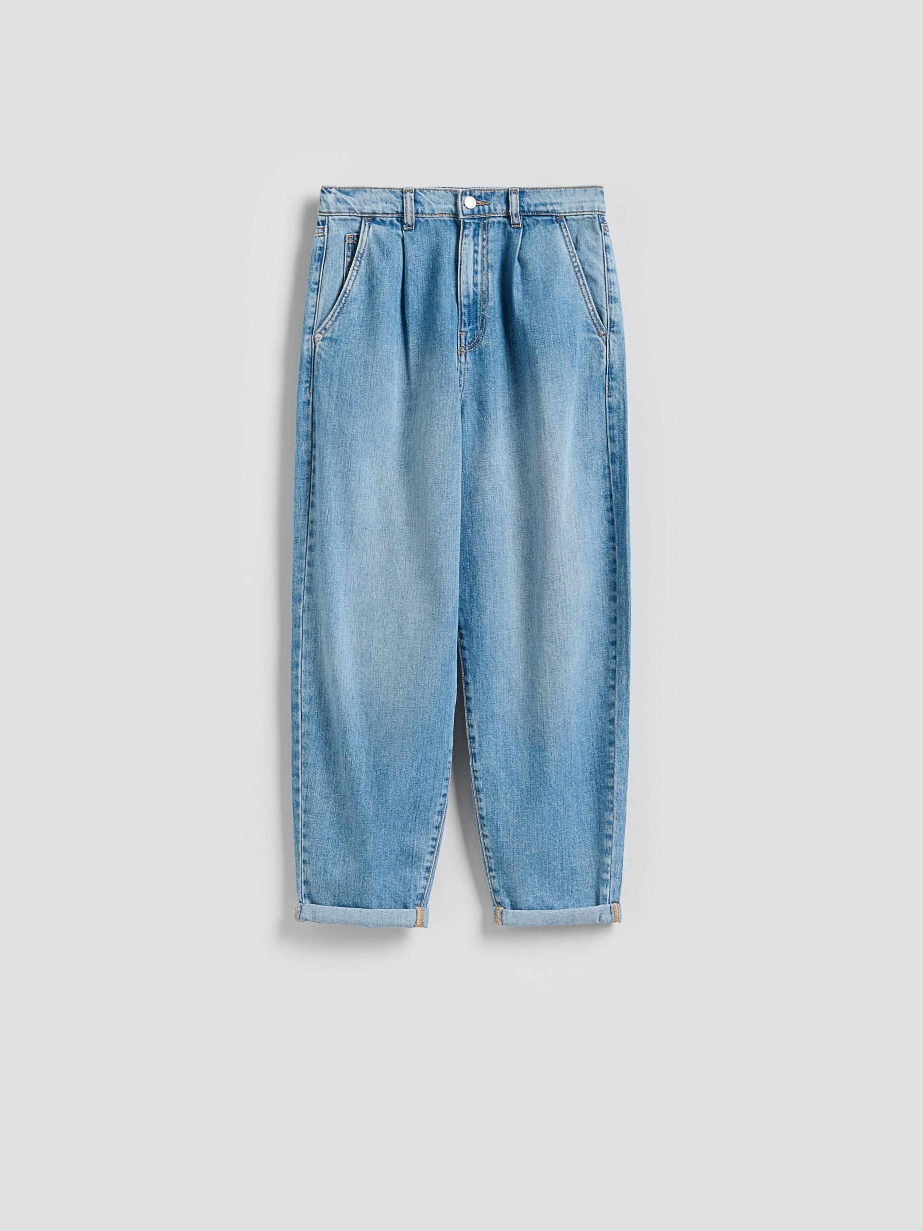 BLUE Barrel leg jeans, Blue, large image number 4