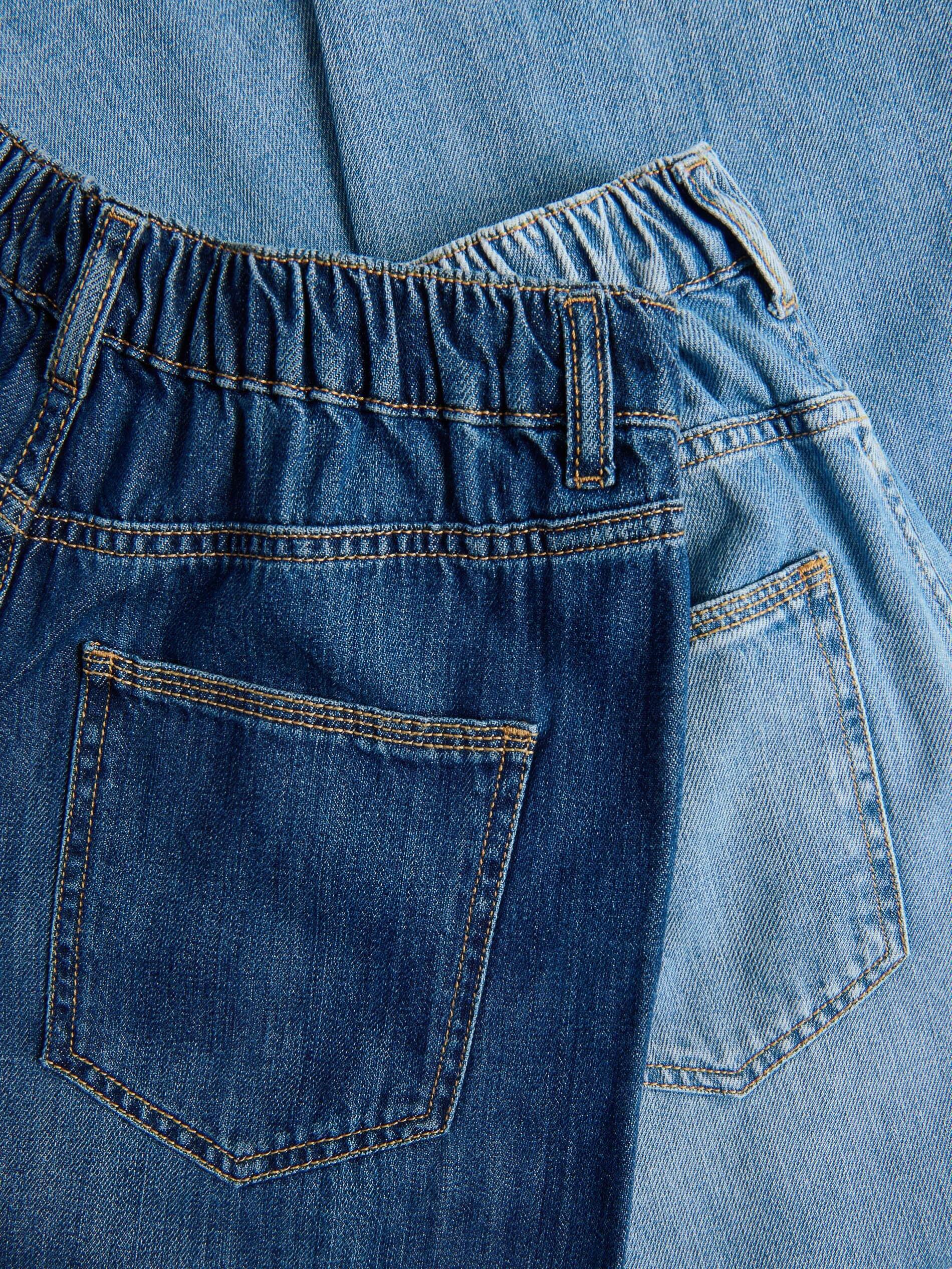 BLUE Barrel leg jeans, Blue, large image number 5