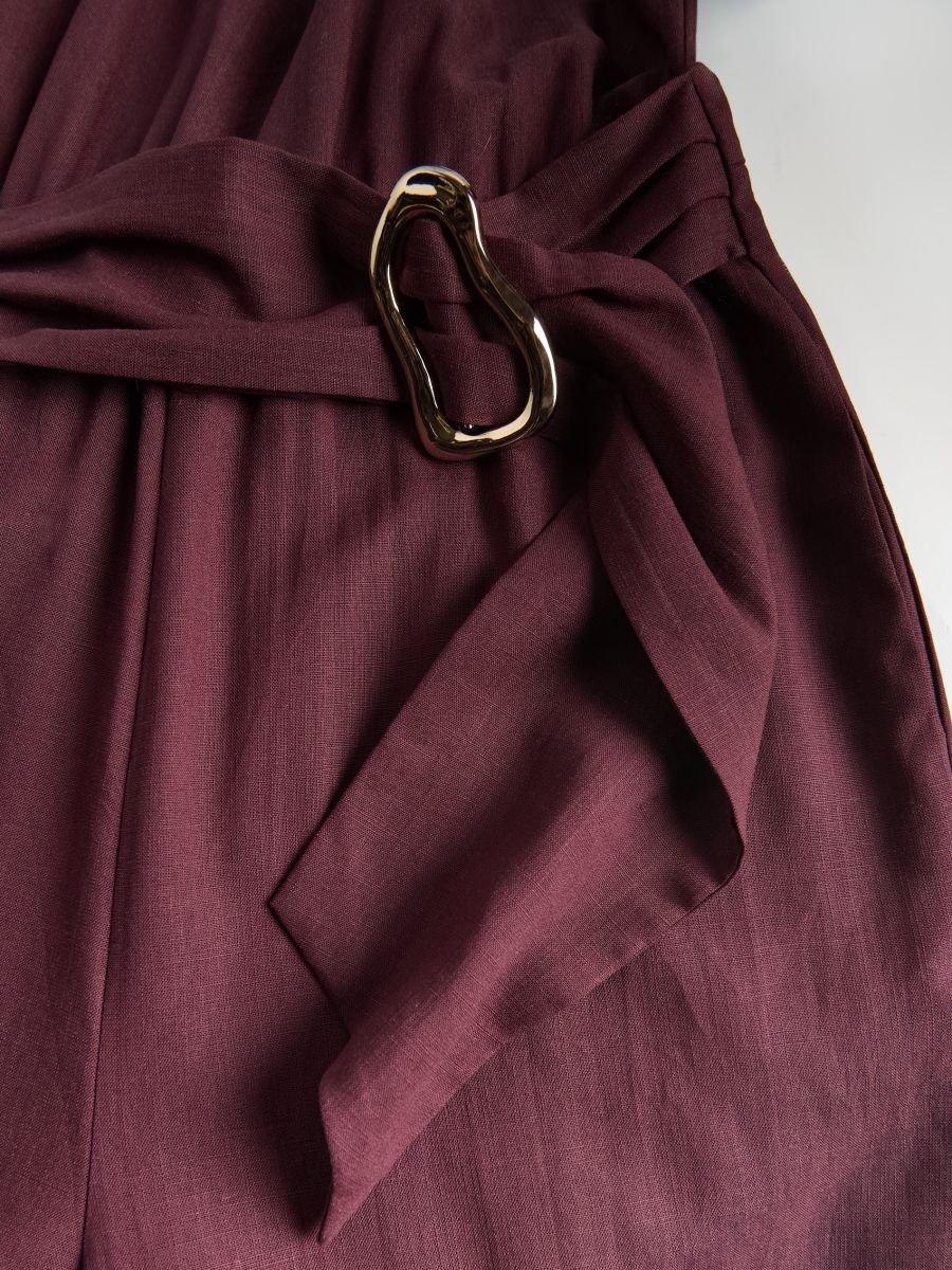 Burgundy Lyocell jumpsuit, Purple, large image number 1