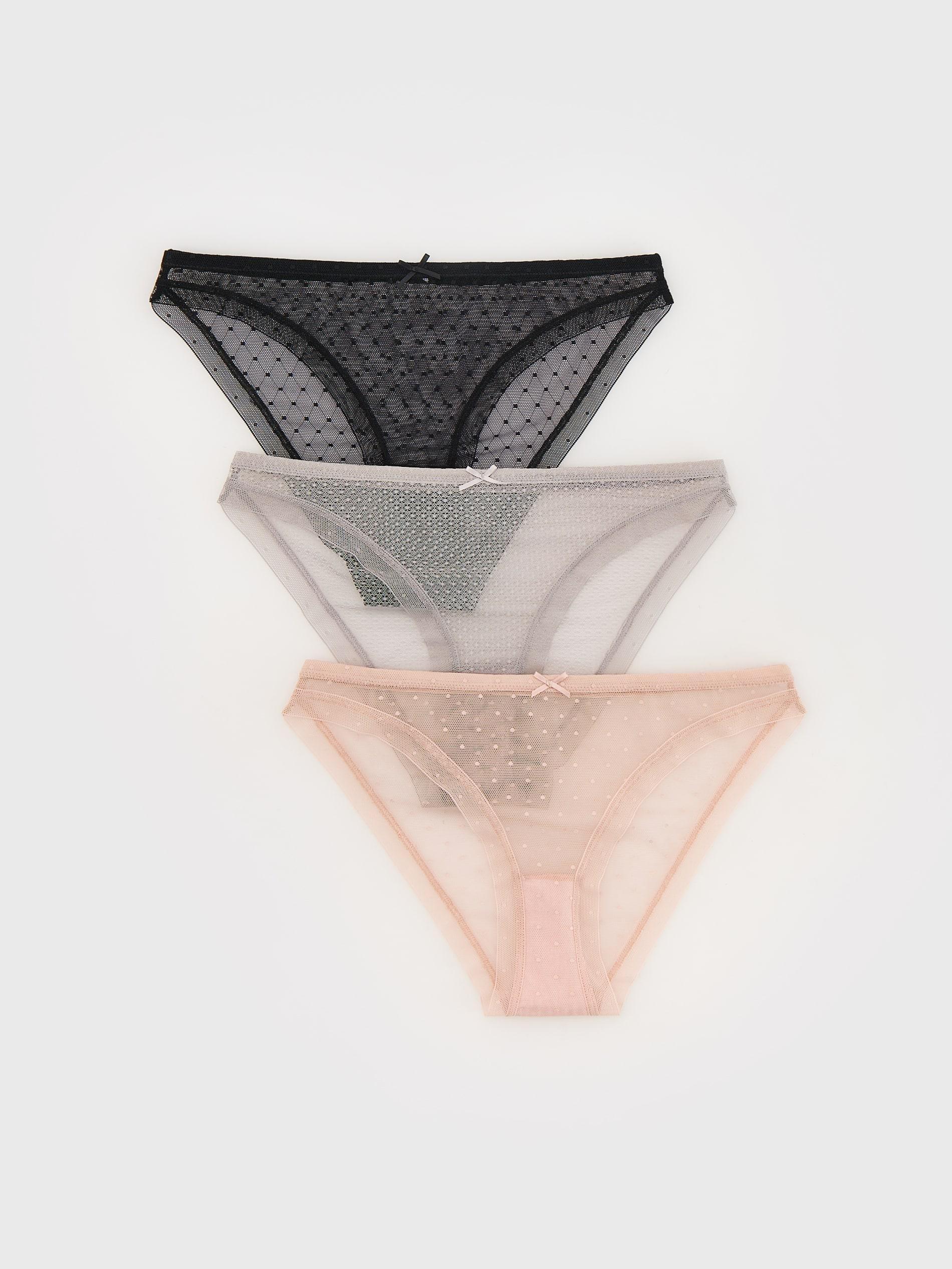 Purple Bikini Bottoms, 3-Pack, , large image number 1