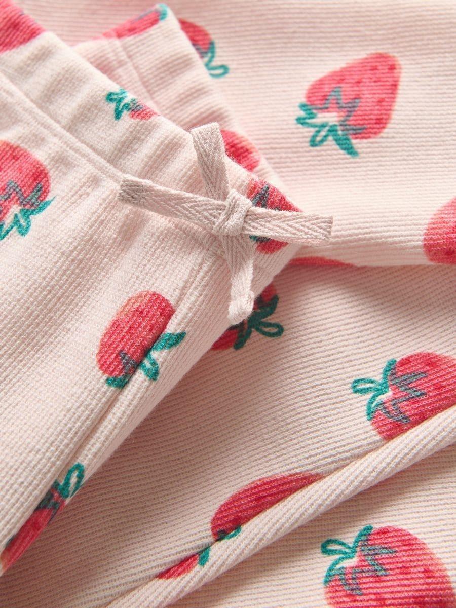 Pink Patterned Tights With High Cotton Content, , large image number 2