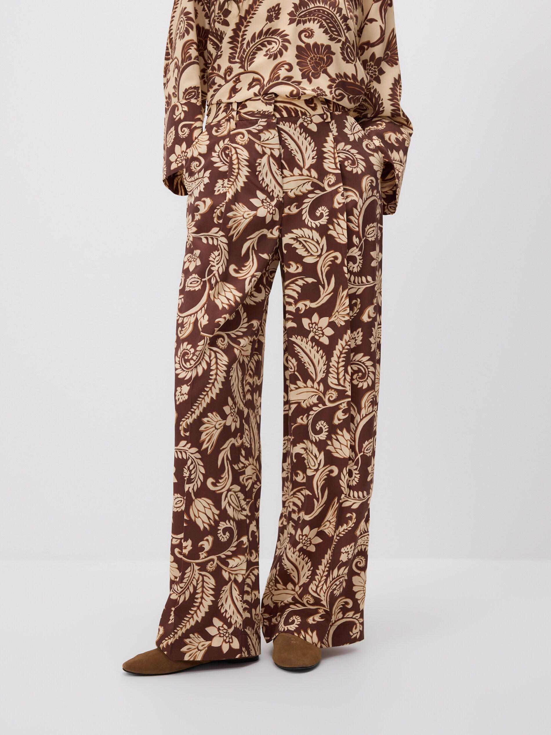 Multicolour Patterned Trousers, Multicolor, medium