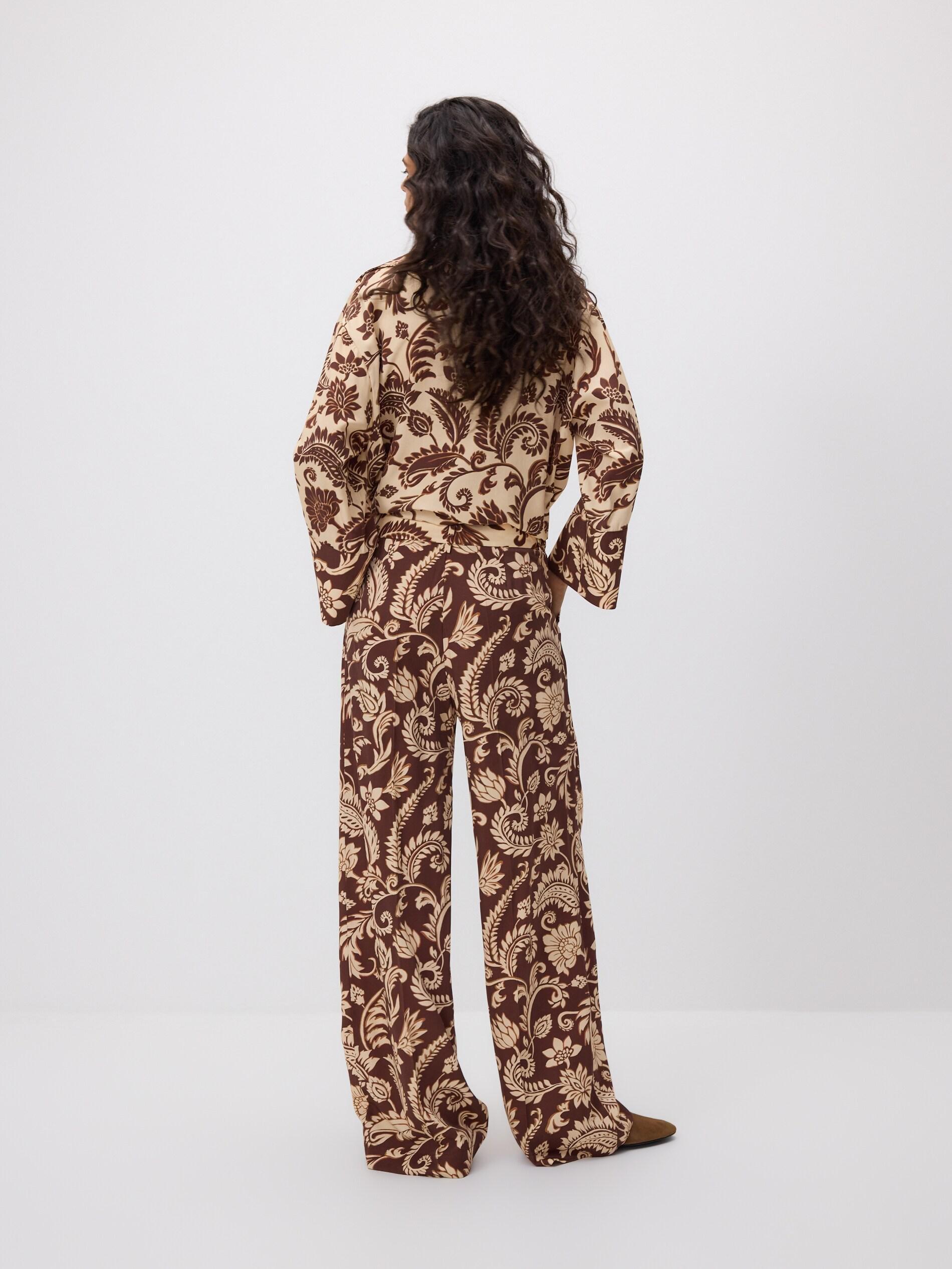 Multicolour Patterned Trousers, Multicolor, medium