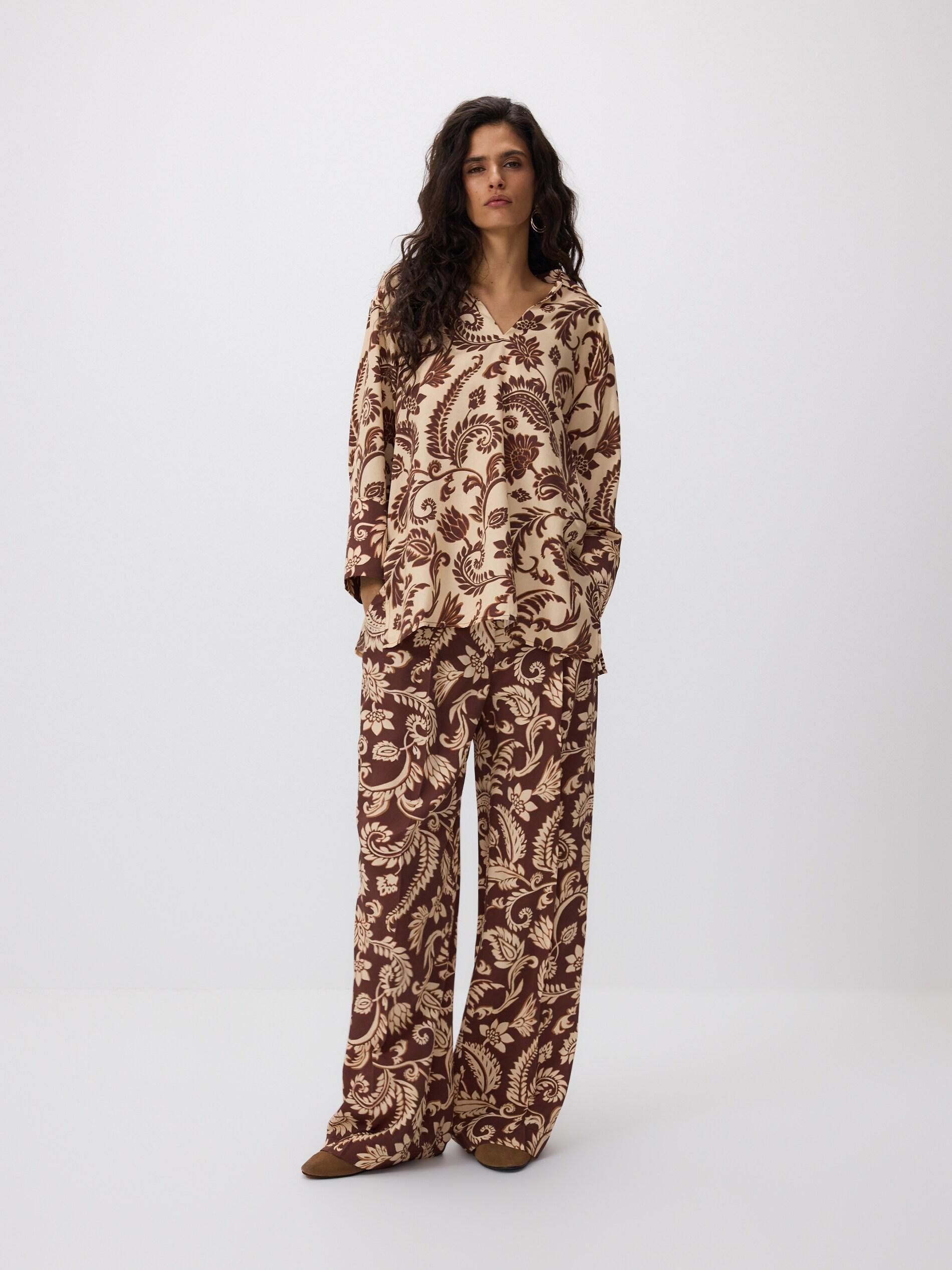 Multicolour Patterned Trousers, Multicolor, large image number 3