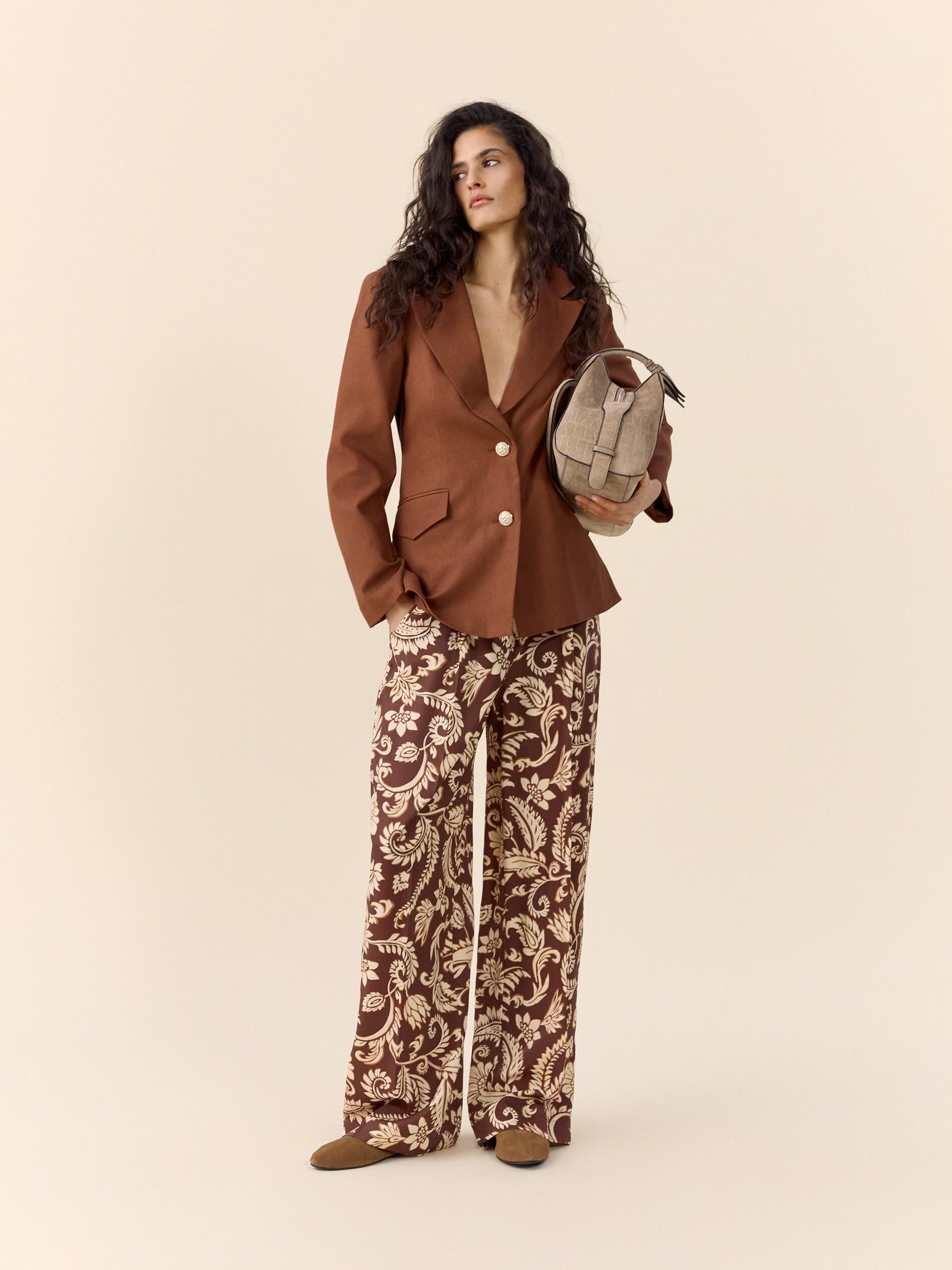 Multicolour Patterned Trousers, Multicolor, large image number 6