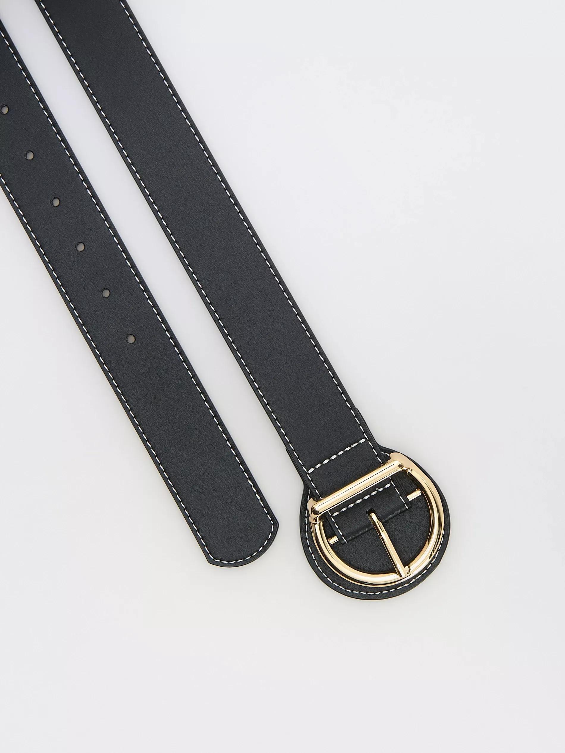 Black Women Buckle Belt, , large image number 1