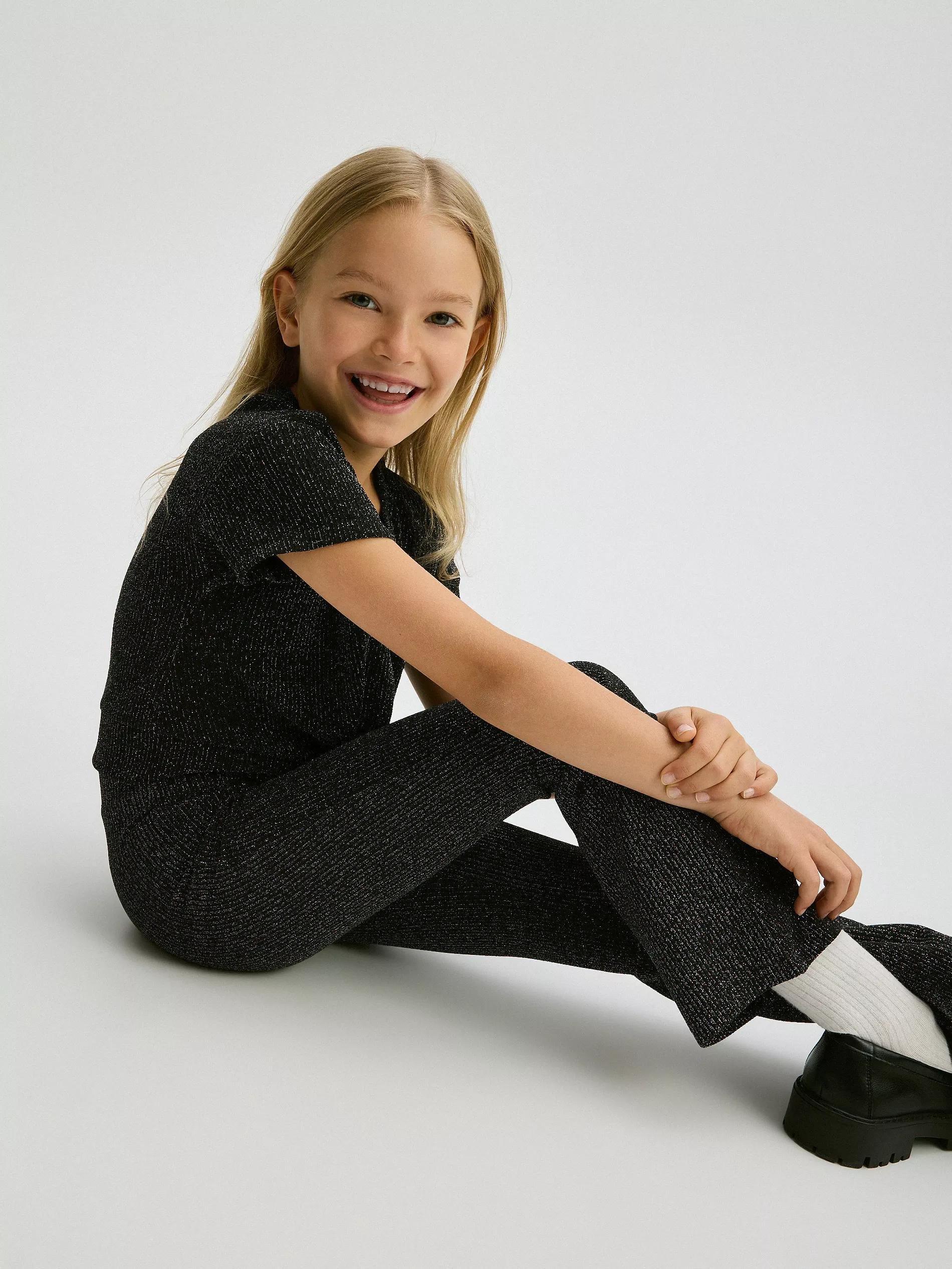 Black Blouse,Kids Girl, , large image number 1