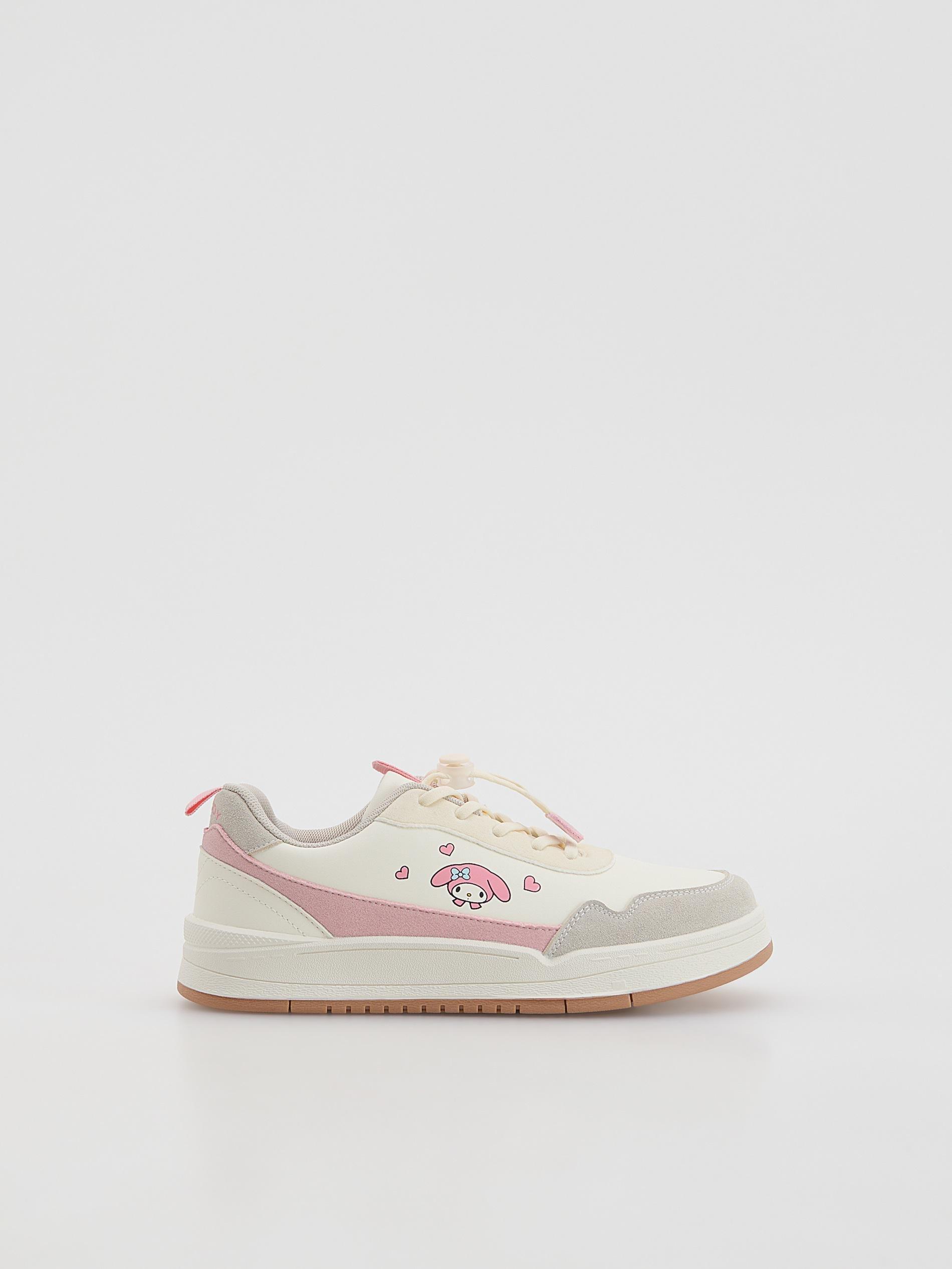 White My Melody Sneakers, White, large image number 0