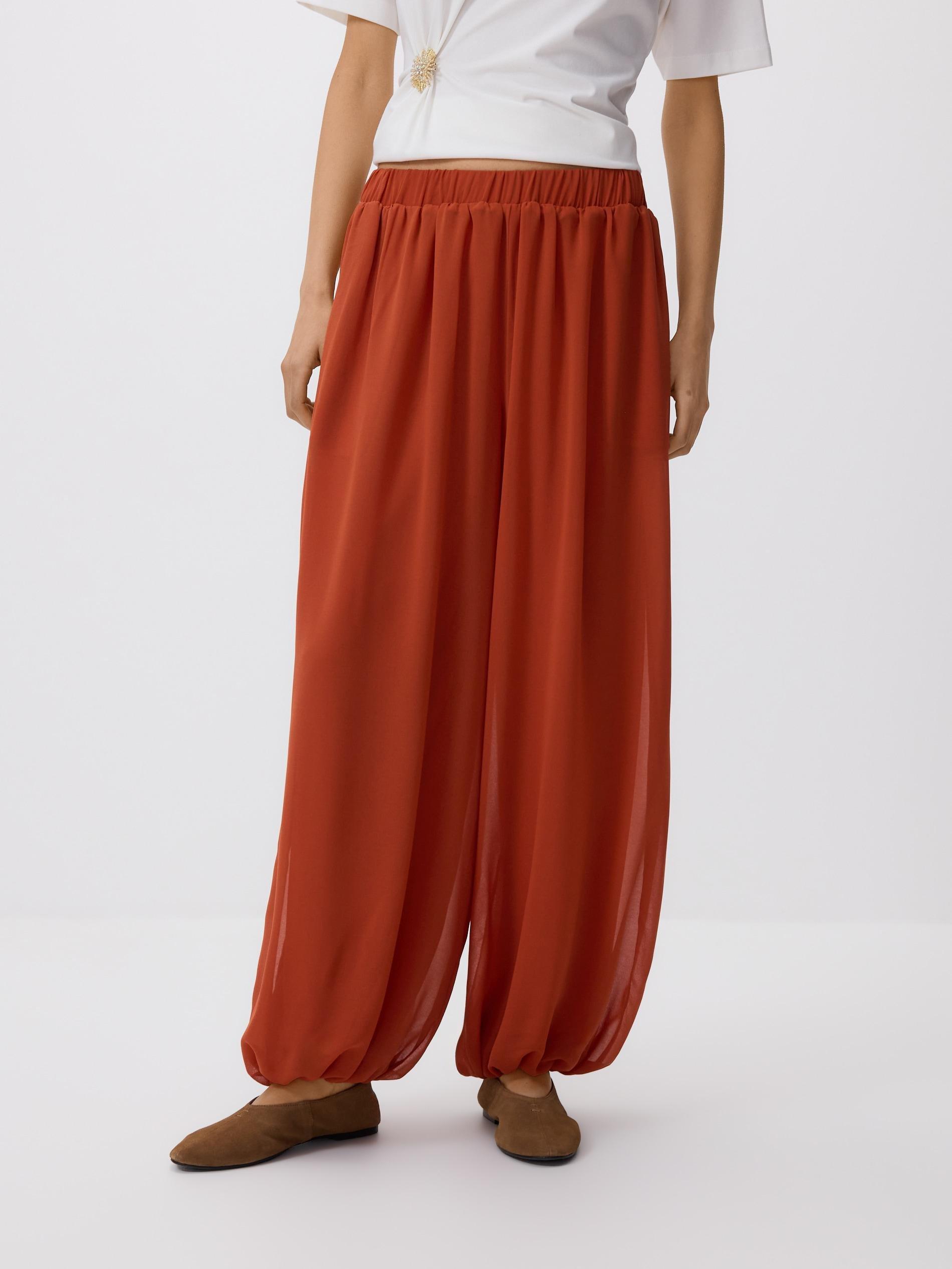 Brown Alladin Trousers, Brown, large image number 0