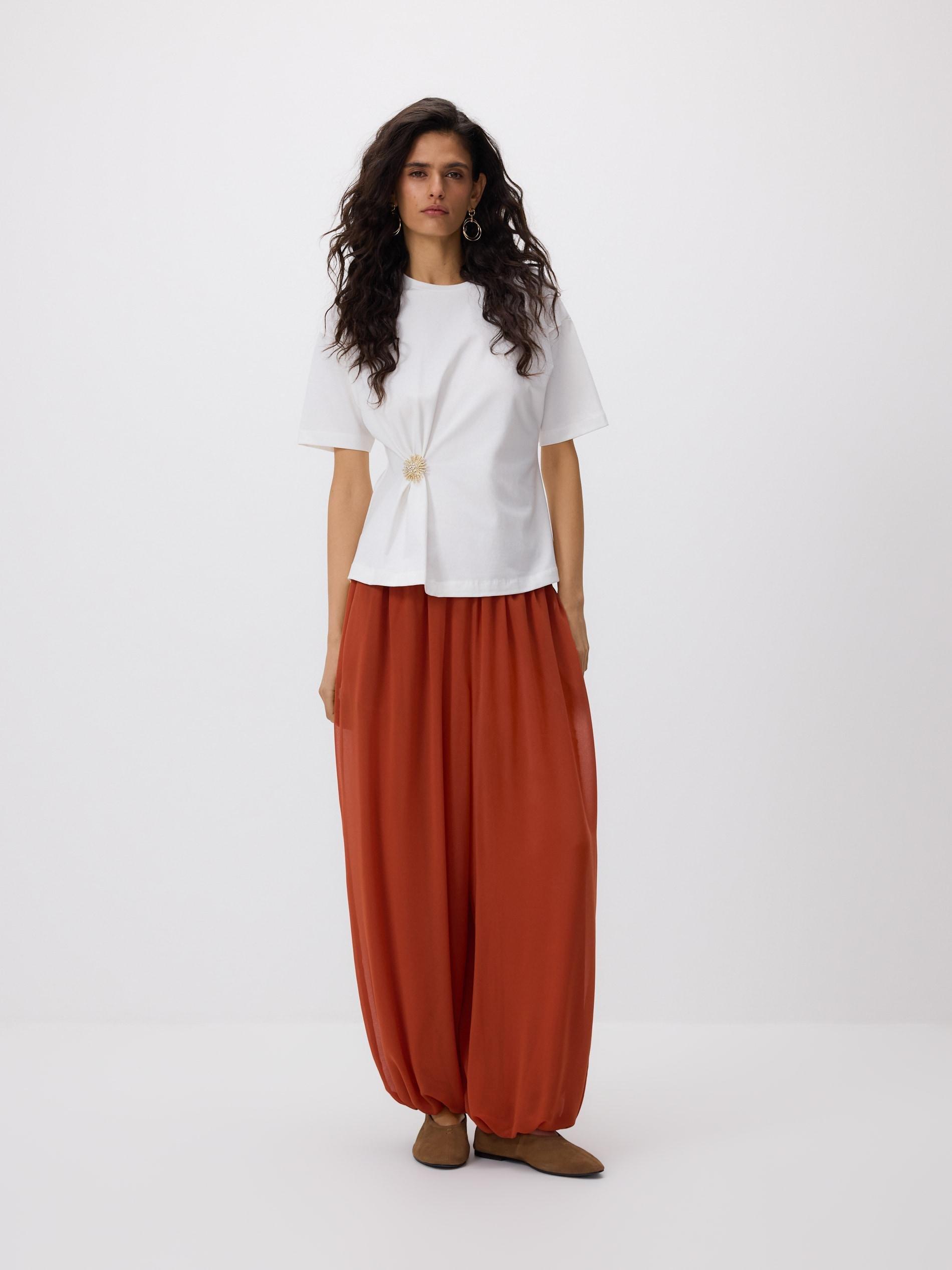 Brown Alladin Trousers, Brown, large image number 3