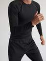 Reserved - Black Activewear Sports Blouse With Long Sleeves, Men