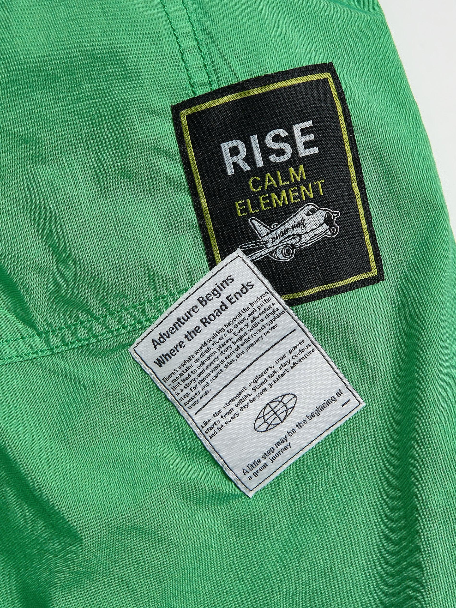 Green Cotton Shorts, Green, large image number 2